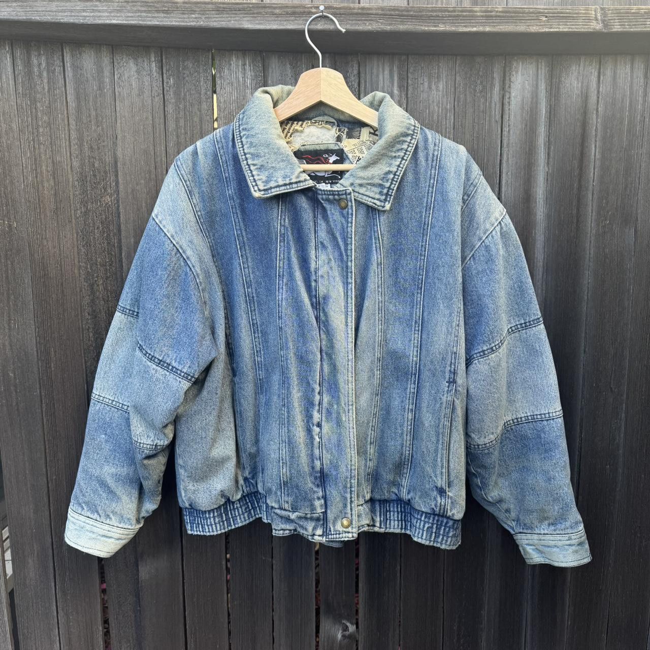 Other Ruth Douglas Blue Denim Bomber Jacket Size US L / EU 52-54 / 3 - 1 Thumbnail