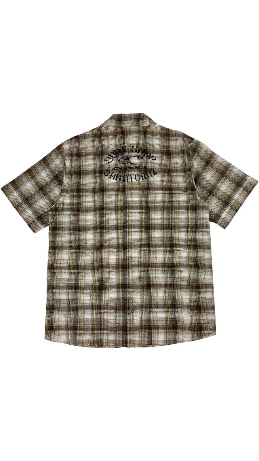 Image of Oneill x Vintage Vintage Y2K O'neill Surf Shop Santa Cruz Shirt in Brown (Size Small)