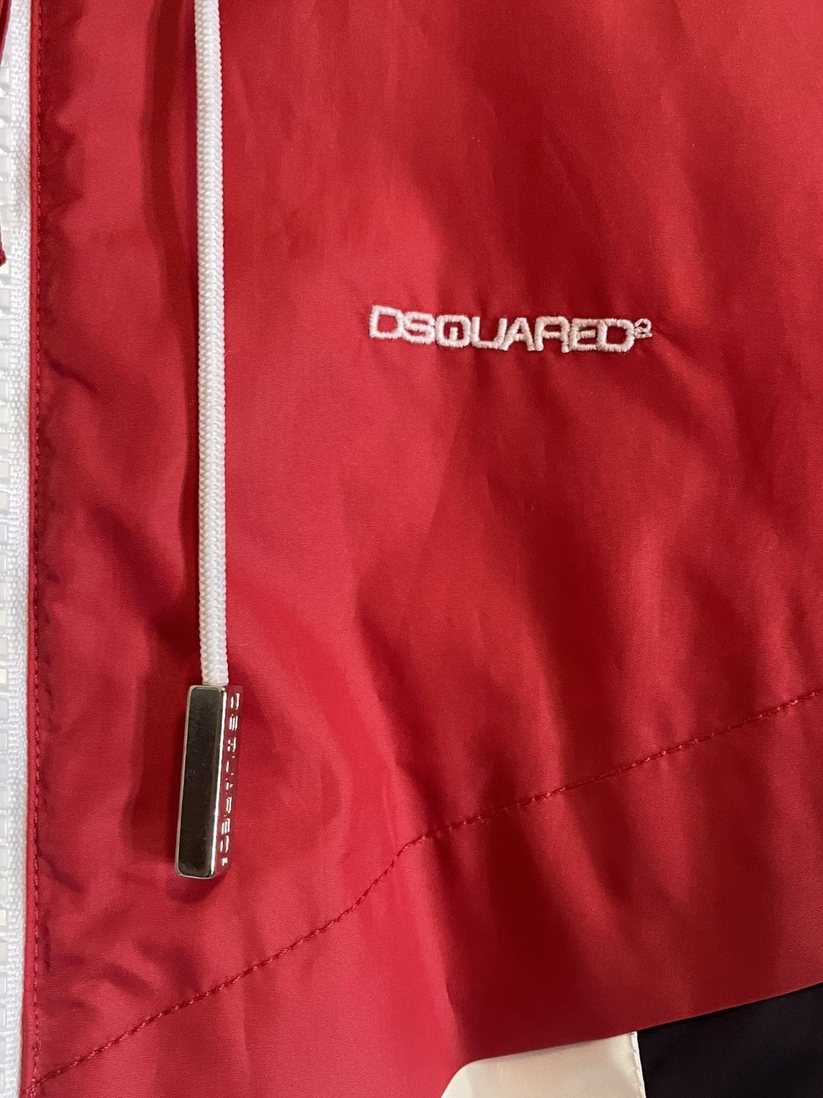 Dsquared2 DSquared2 Jacket Mens Size 48 Red Visit White Hooded Size US M / EU 48-50 / 2 - 5 Thumbnail