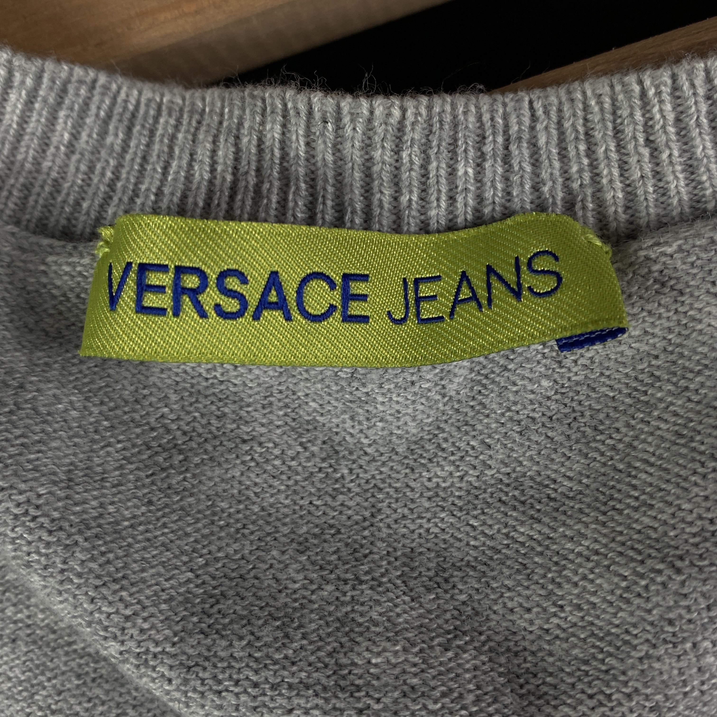 Versace × Versace Jeans Couture Mens Long Sleeve Cardigan Sweater Versace Jeans Size XL Size US XL / EU 56 / 4 - 4 Thumbnail