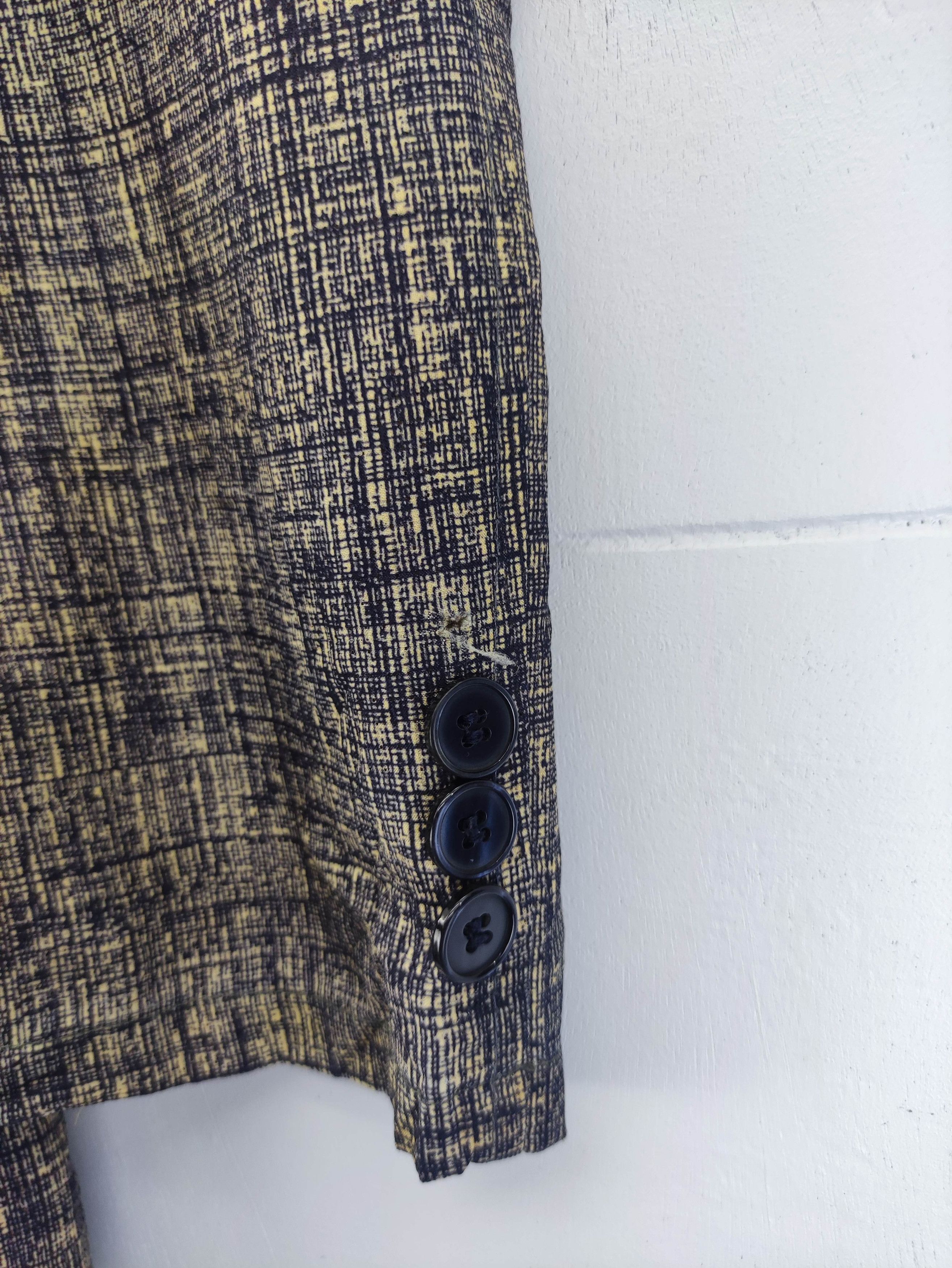 Vintage Vintage Black Lion Polymicro Crimp Coat Blazer Jacket Size US M / EU 48-50 / 2 - 2 Thumbnail