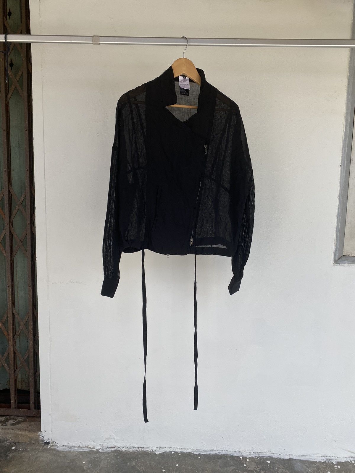 image of Ann Demeulemeester Double Zip Jacket in Black, Women's (Size XS)