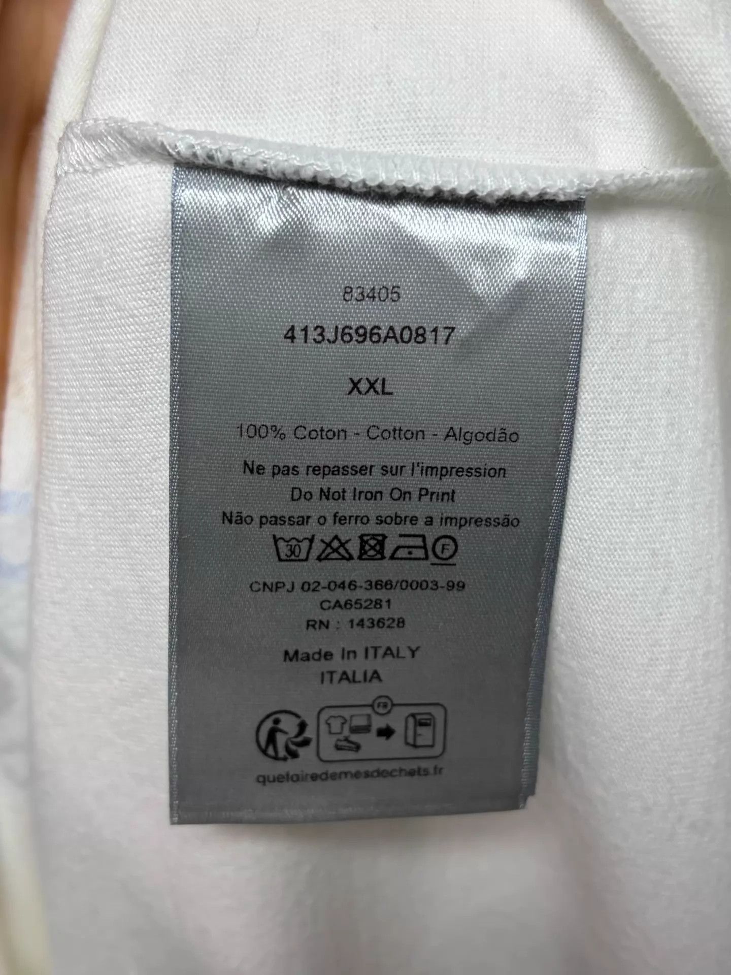 Dior Dior Rainbow Logo White Relaxed Tee XXL Size US XXL / EU 58 / 5 - 4 Thumbnail