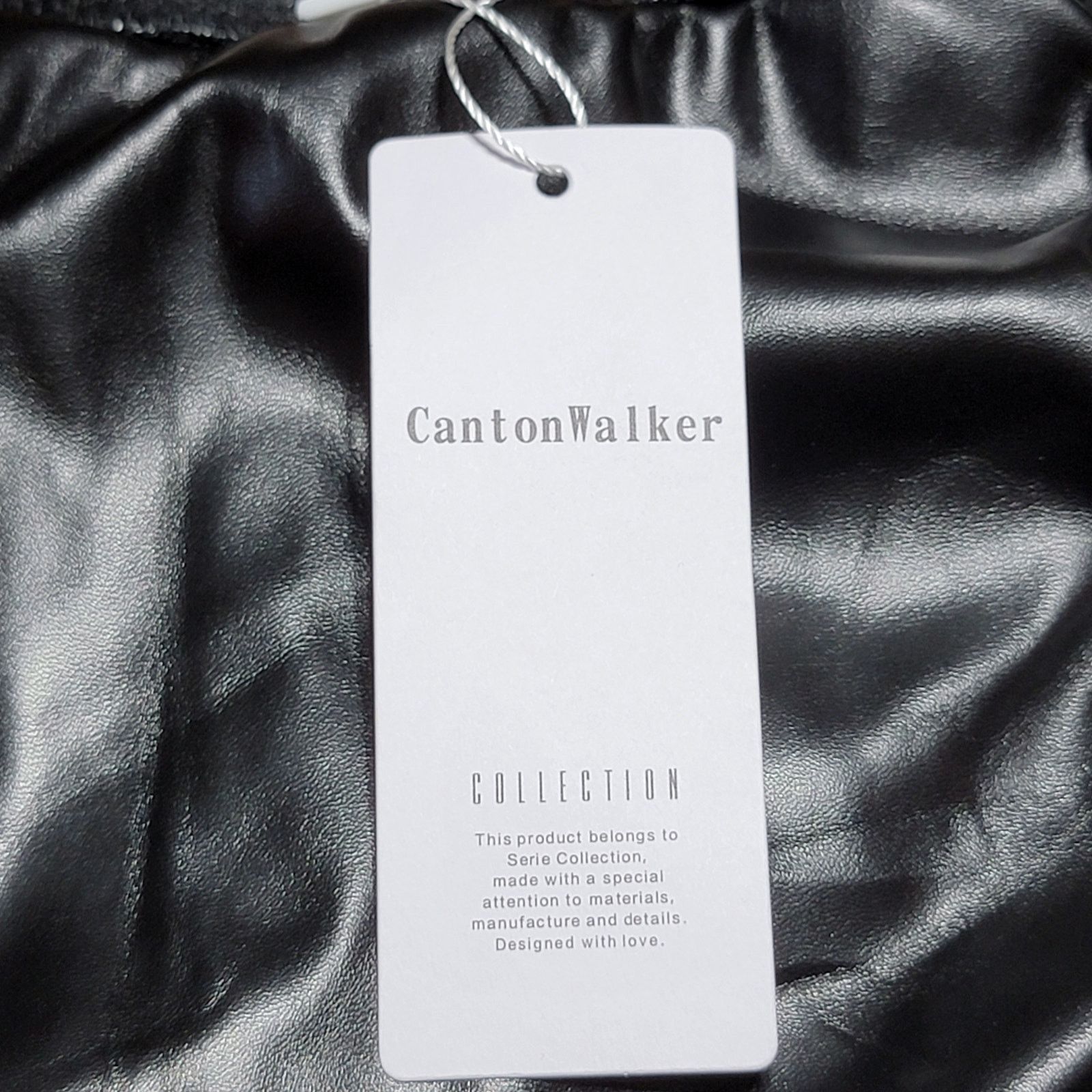 Other Canton Walker Faux Leather Black Mini Skirt - Size XS NWT Size 24" / US 00 / IT 34 - 5 Thumbnail
