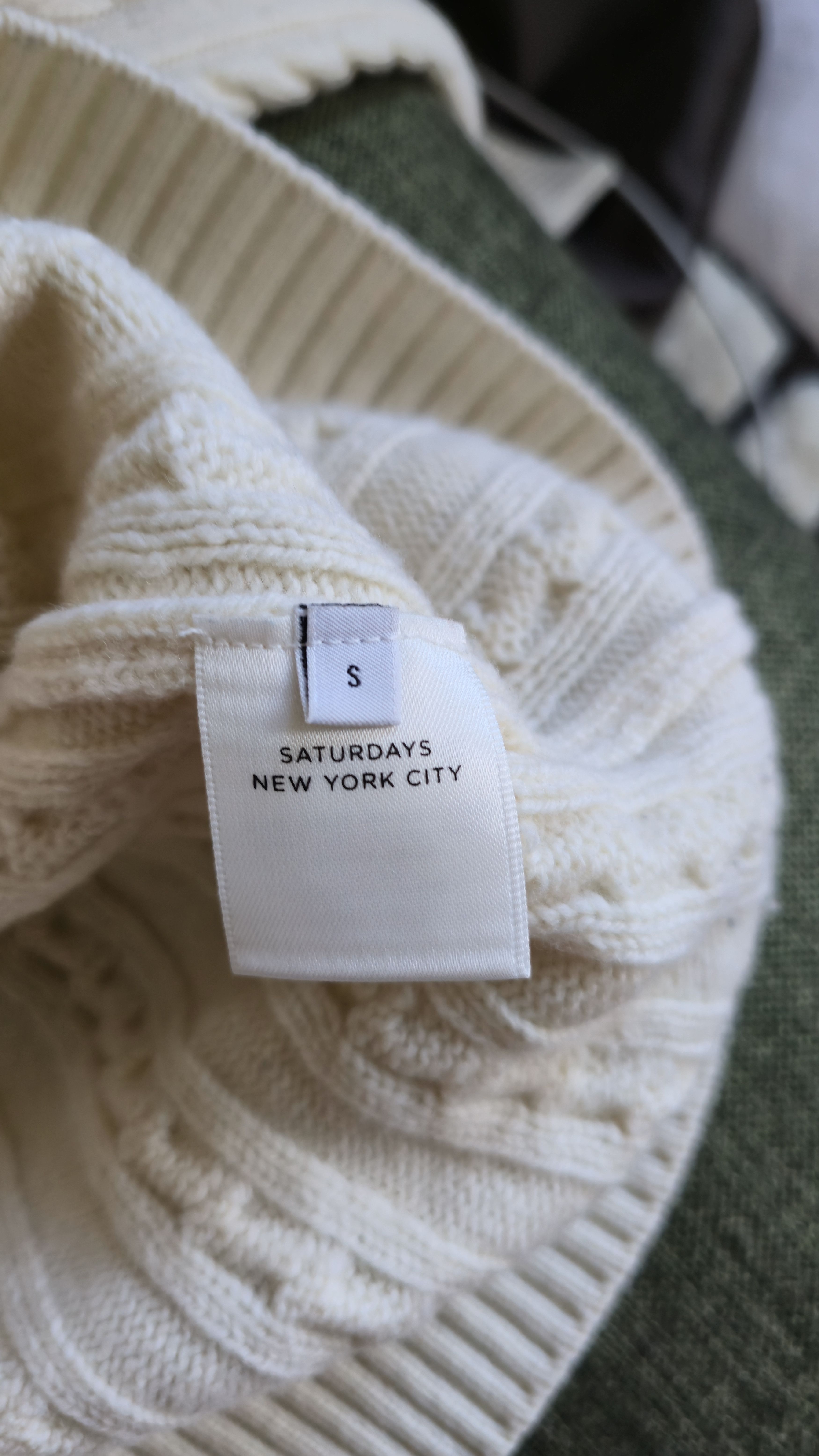 Saturdays NYC Saturdays Merino Cable Knit Size US S / EU 44-46 / 1 - 4 Thumbnail