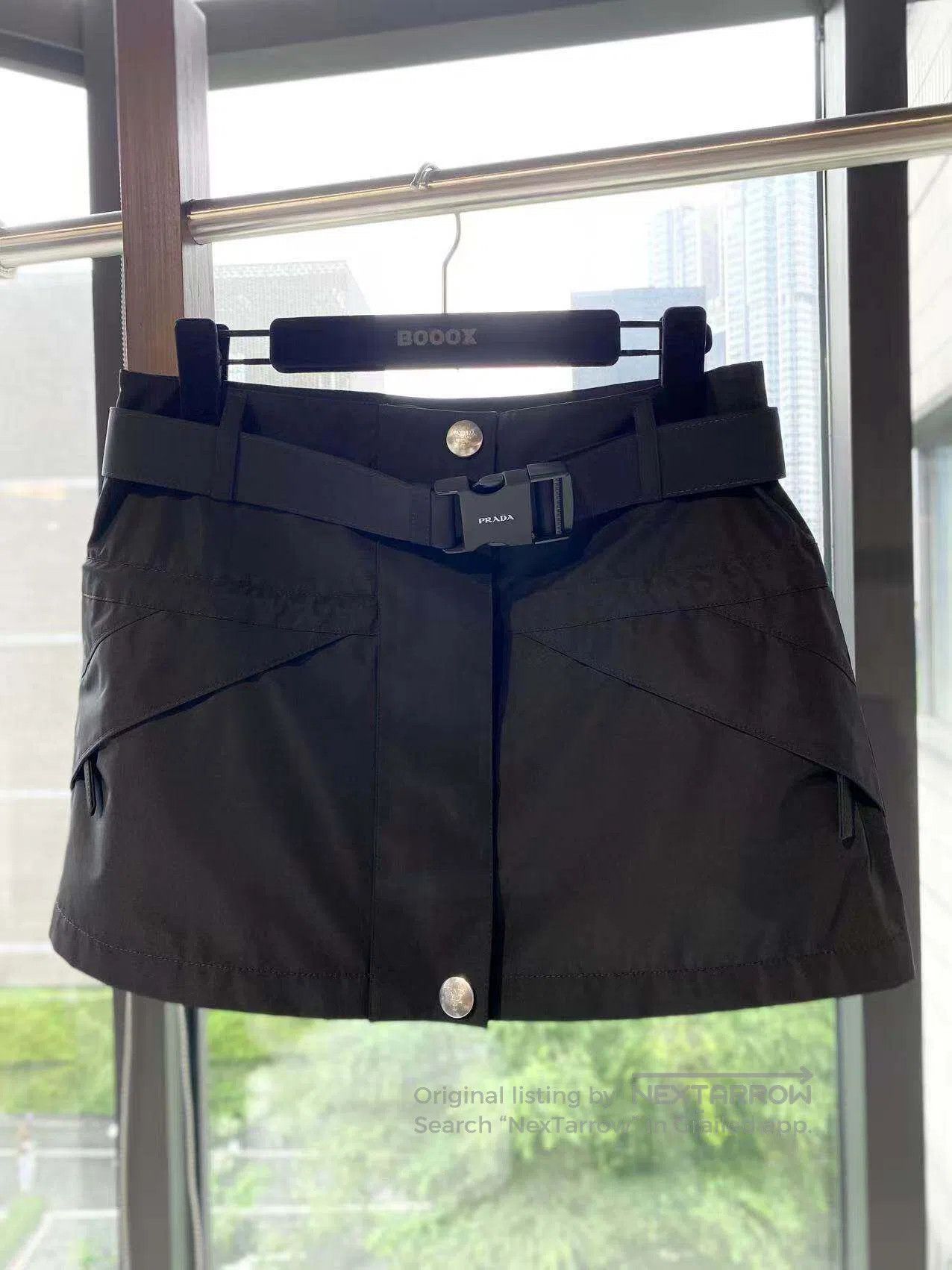 Prada Prada Nylon Cargo Skirt with Belt| Size 26" / US 2 / IT 38 - 2 Thumbnail