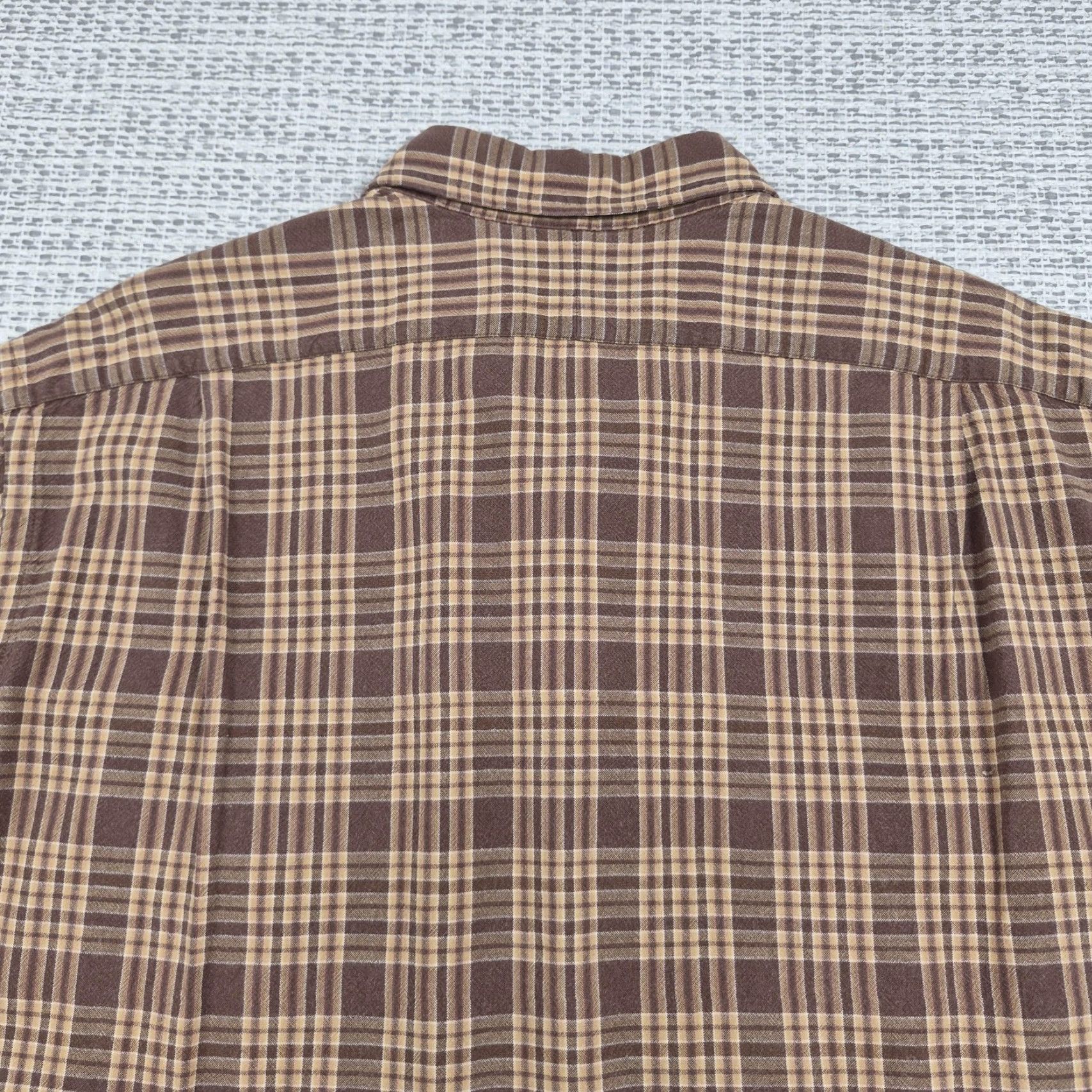 Polo Ralph Lauren Polo Ralph Lauren GI Shirt Mens Large Button-Up Brown Plaid Long Sleeve Vintage Size US L / EU 52-54 / 3 - 7 Thumbnail