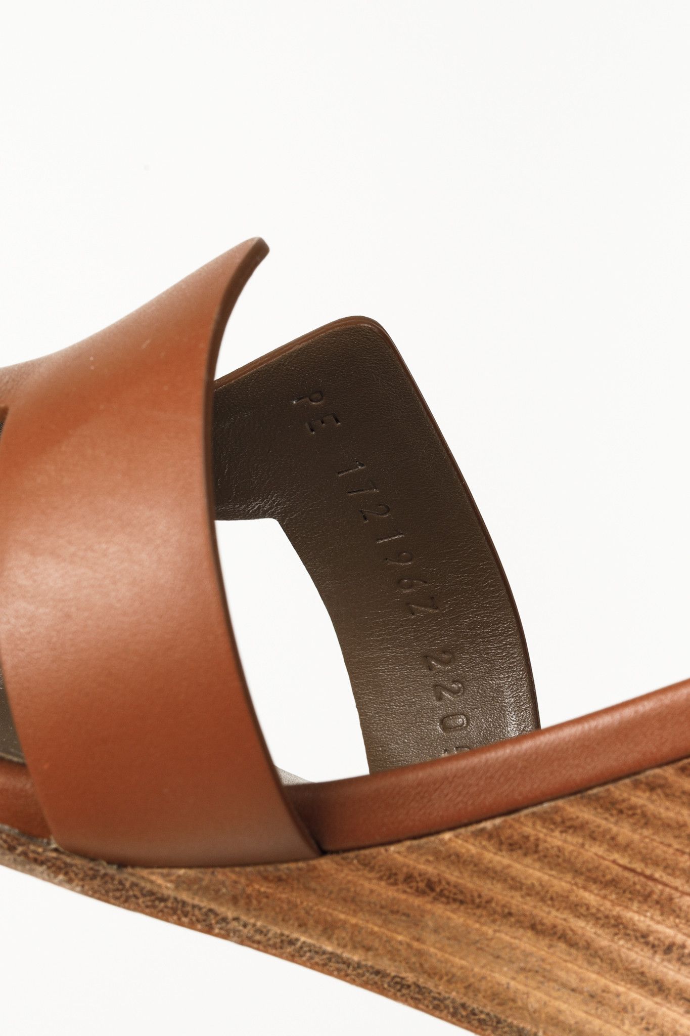Hermes Hermes Legend Gold Brown H Cut-Out Wedge Sandals Size US 7 / IT 37 - 11 Thumbnail