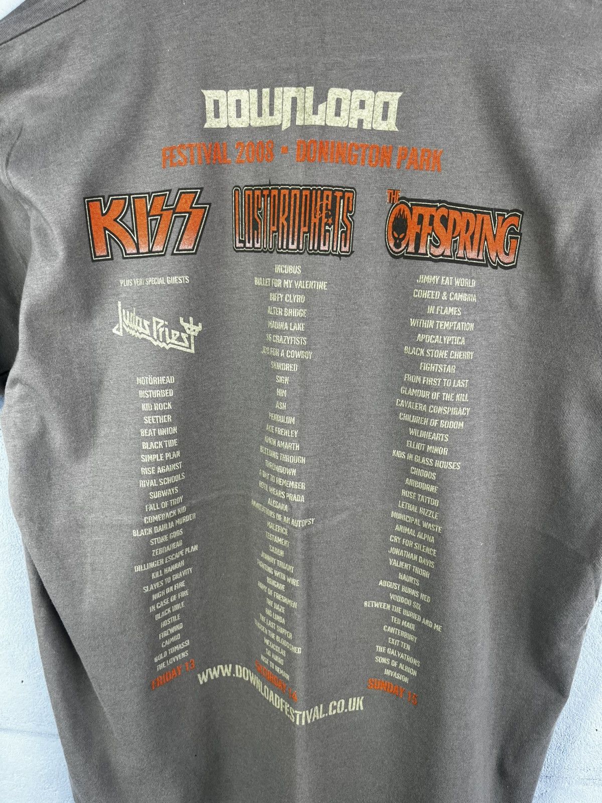 Band Tees Download Festival 2008 Men's T-shirt starworld bulldog kiss Size US L / EU 52-54 / 3 - 5 Thumbnail