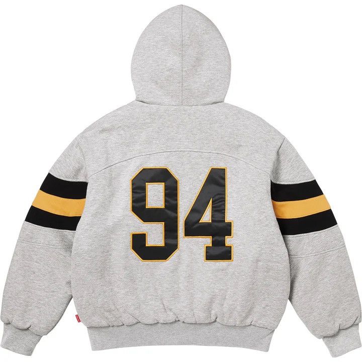 Supreme Filled Zip Up Hooded Sweatshirt Heather Grey Size XL Size US XL / EU 56 / 4 - 3 Thumbnail