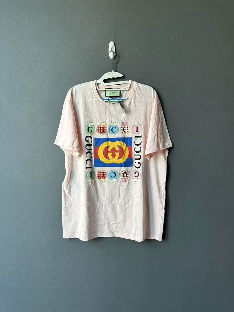 Gucci Gucci Pink apple short sleeves 2502-Nextarrow Size US S / EU 44-46 / 1 - 1 Thumbnail