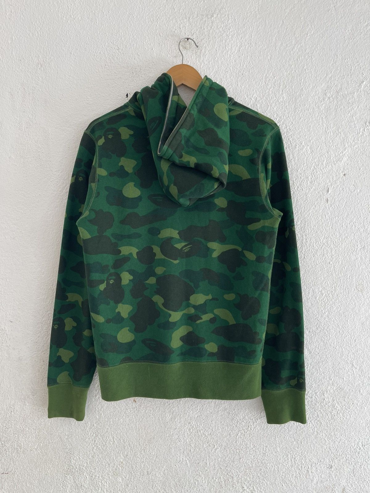 Bape Bape Green Shibuya Camo Full Zip Hoodie Size US M / EU 48-50 / 2 - 3 Thumbnail