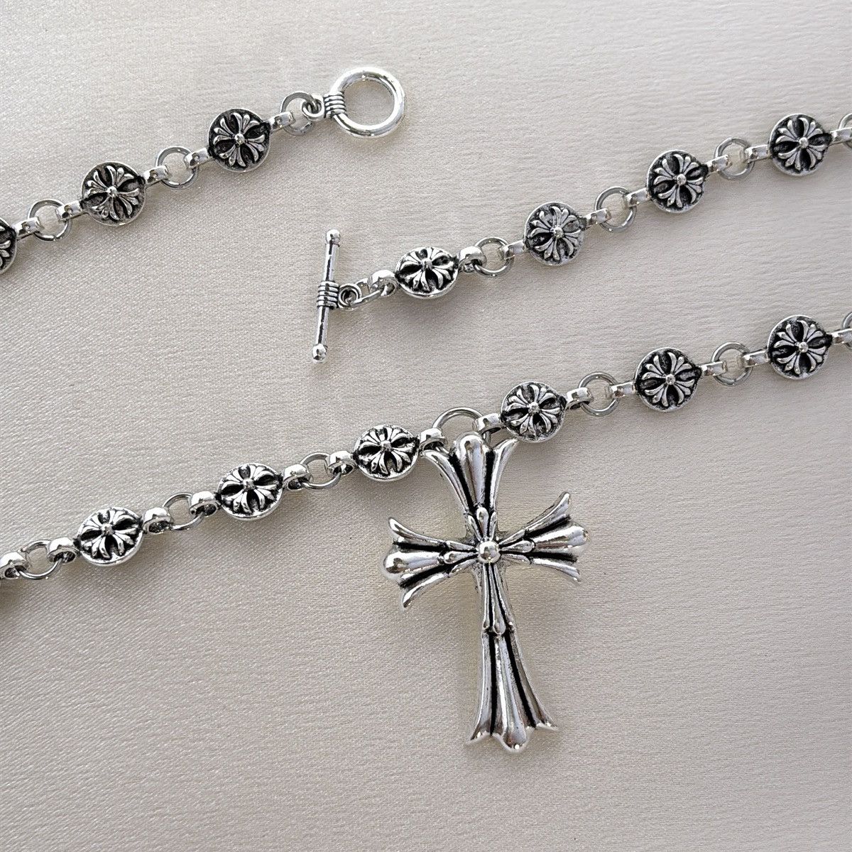 Other Cross Pendant Necklace for Men Women, Streetwear Unisex Size ONE SIZE - 5 Thumbnail