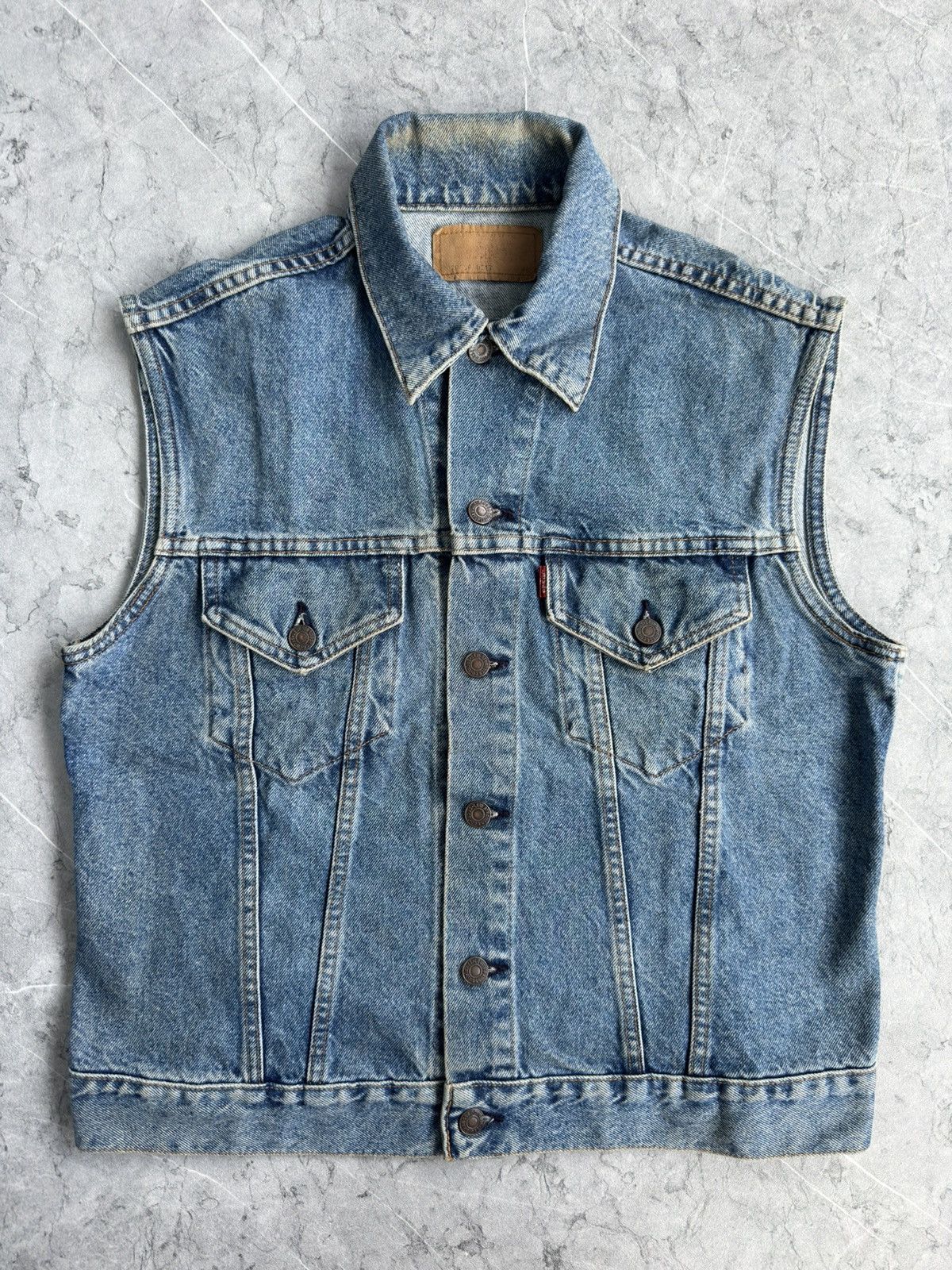 Levi's Vintage Clothing Levi's denim vest jacket Size US L / EU 52-54 / 3 - 1 Thumbnail
