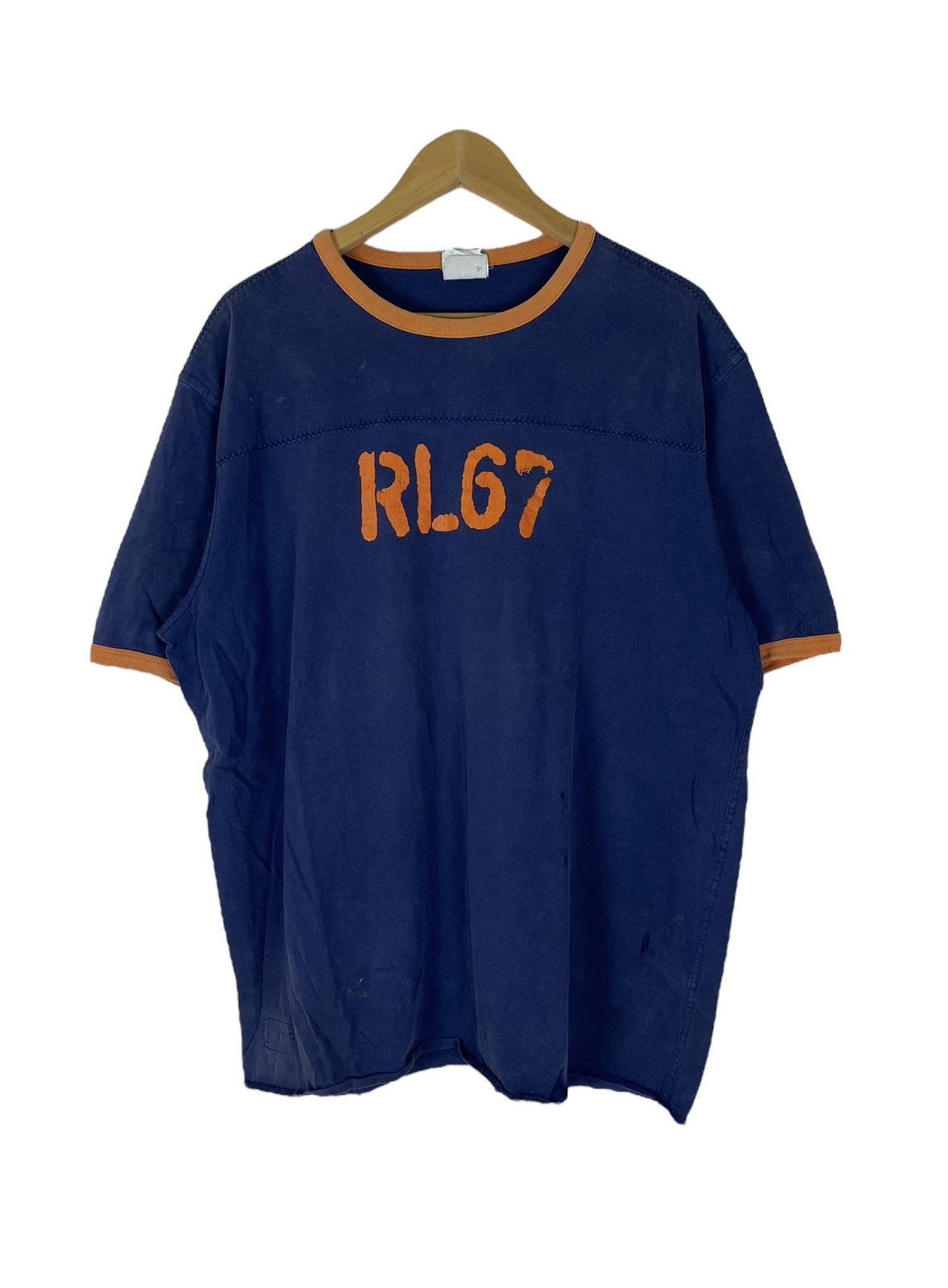 Vintage Distressed Polo Ralph Lauren RL 67 Shirt
