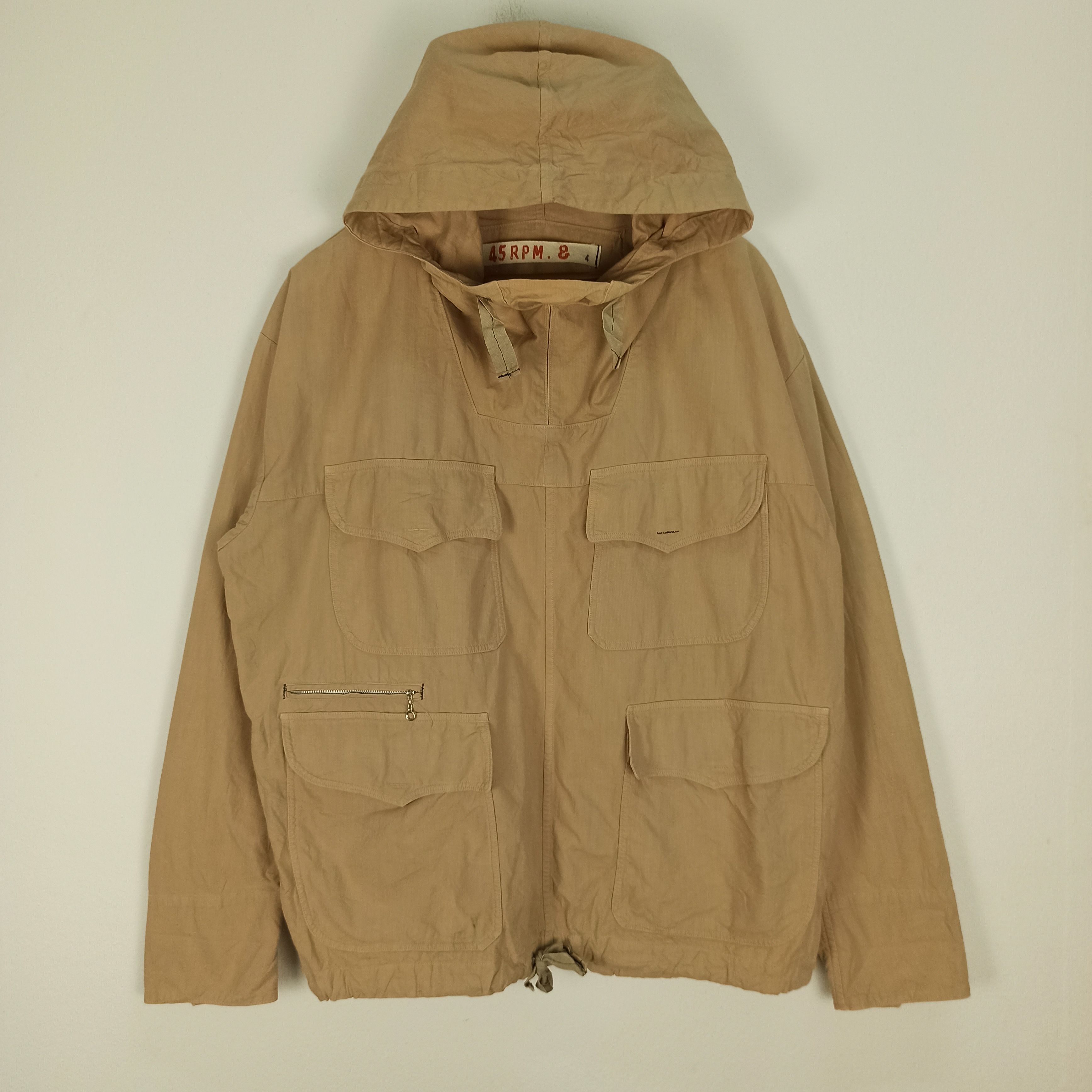 45rpm Rare XL 45rpm Anorak Parka Military Beige Smock Size US XL / EU 56 / 4 - 1 Thumbnail