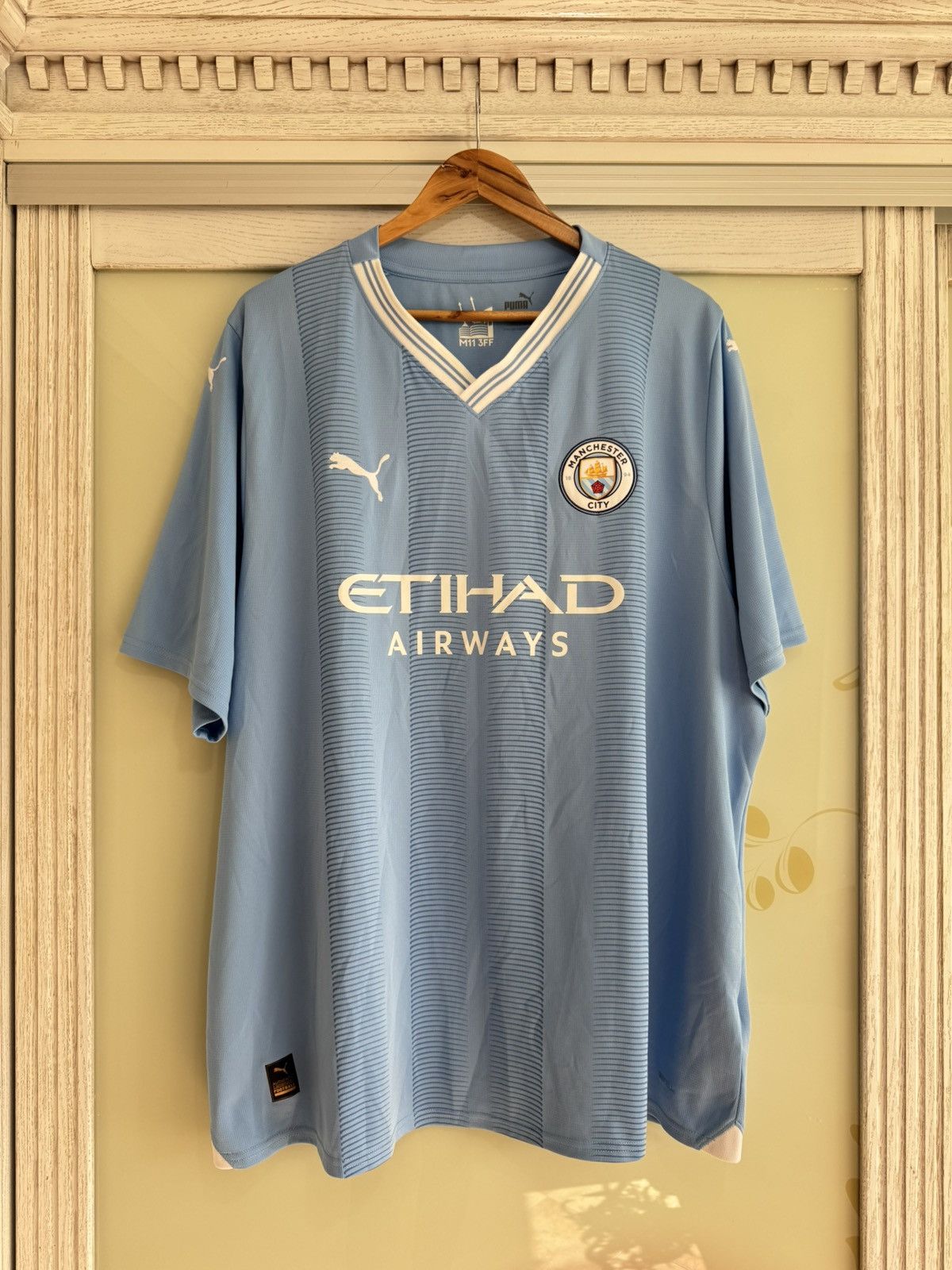 Puma Manchester City 2023-2024 Home Soccer Jersey Football Kit Size US XXL / EU 58 / 5 - 1 Thumbnail