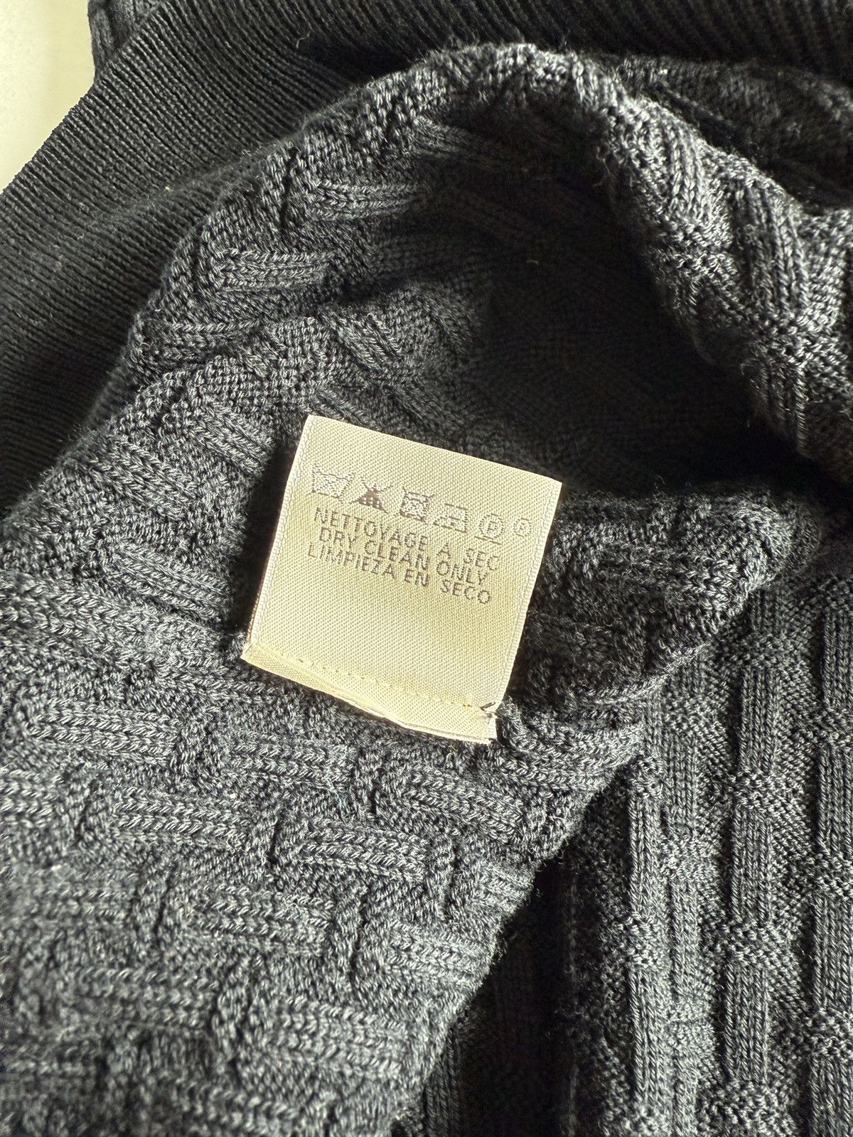 Hermes Hermes Black Wool H-Pattern Sweater Size US XL / EU 56 / 4 - 8 Thumbnail