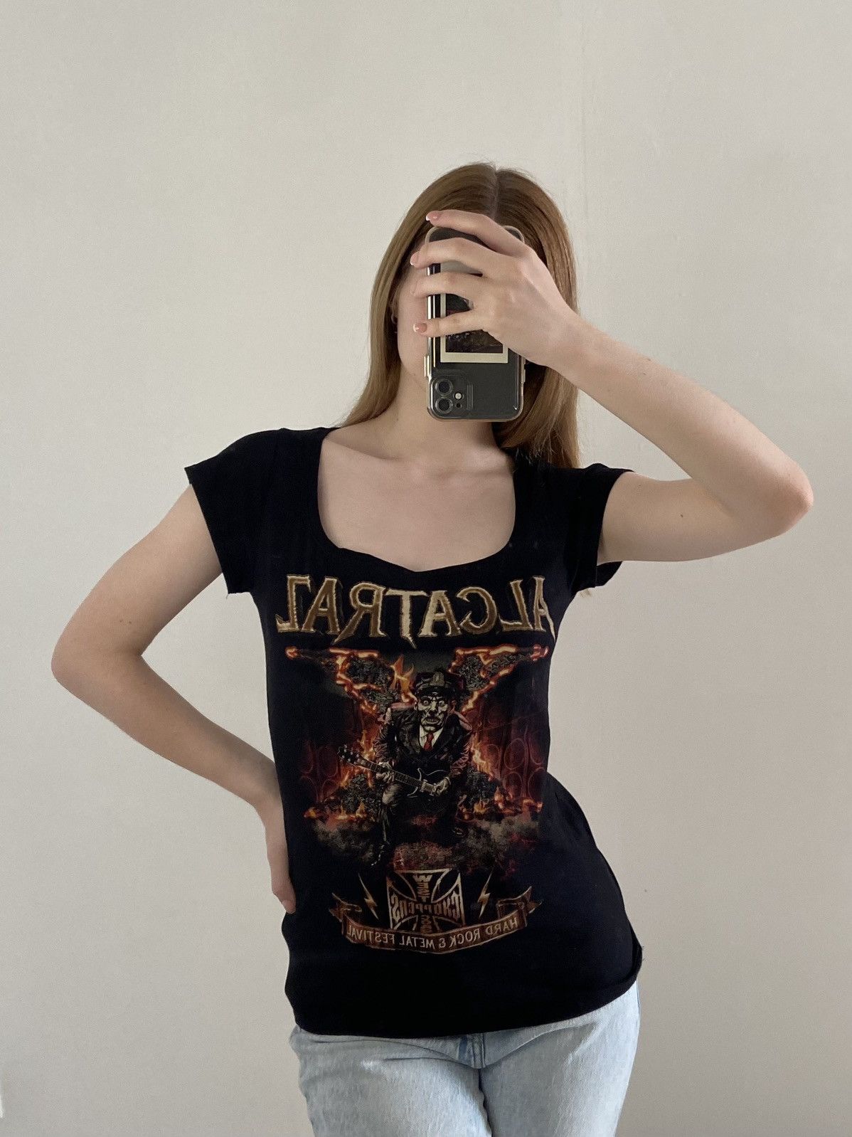 Vintage Vintage Wes Choppers Alcatraz The Tenth Annual Metal RockTee Size L / US 10 / IT 46 - 1 Thumbnail