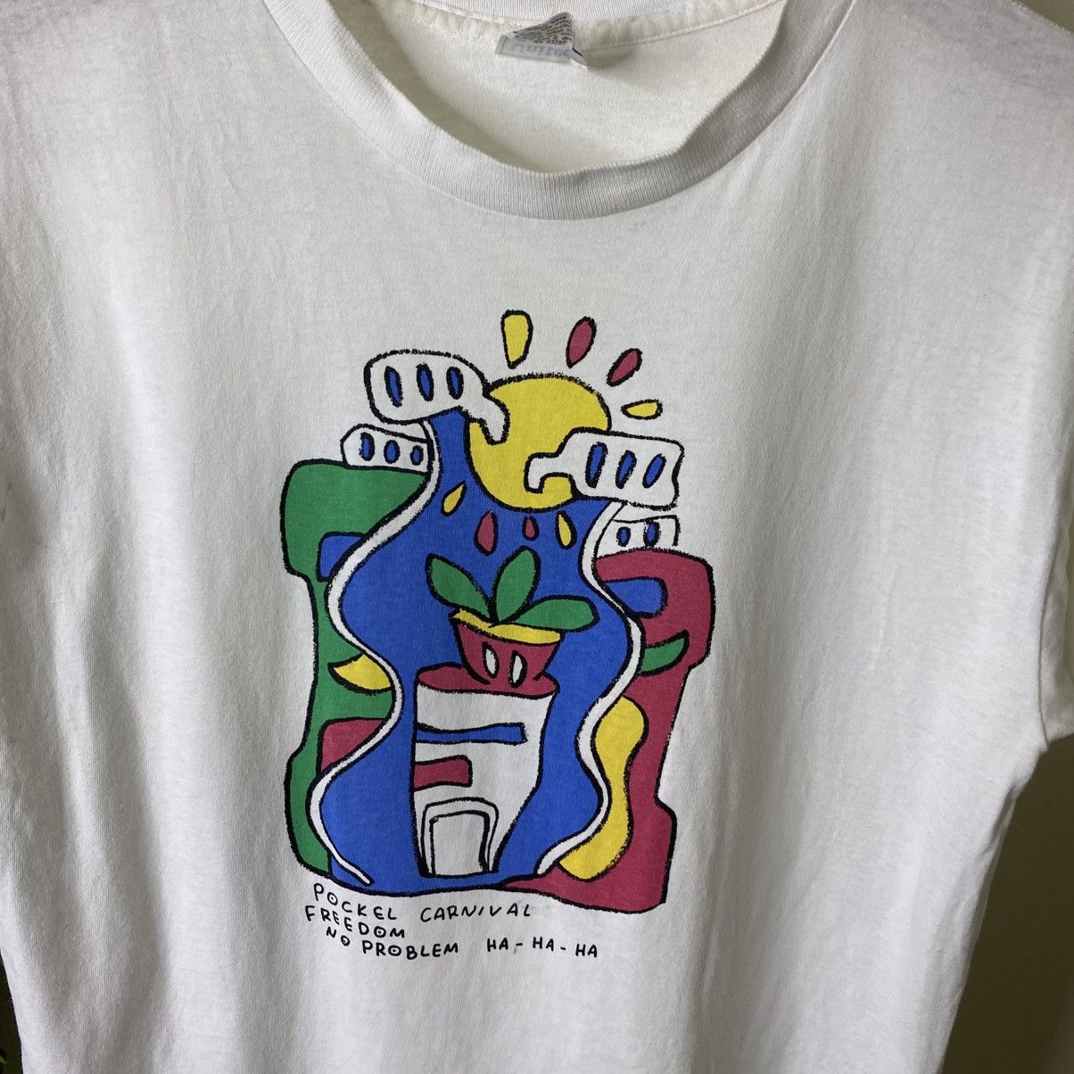 Vintage 1990s Art T Shirt Size US M / EU 48-50 / 2 - 2 Thumbnail