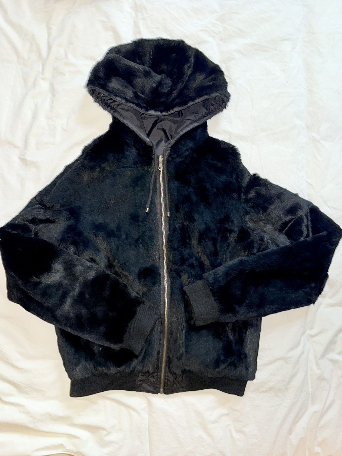 Yves Salomon Yves Salomon - Reversible Rabbit Fur Hooded Bomber Size US M / EU 48-50 / 2 - 7 Thumbnail