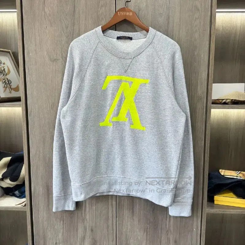 Louis Vuitton Louis Vuitton Gray Leather Sweatshirt for Men . Size US L / EU 52-54 / 3 - 1 Thumbnail