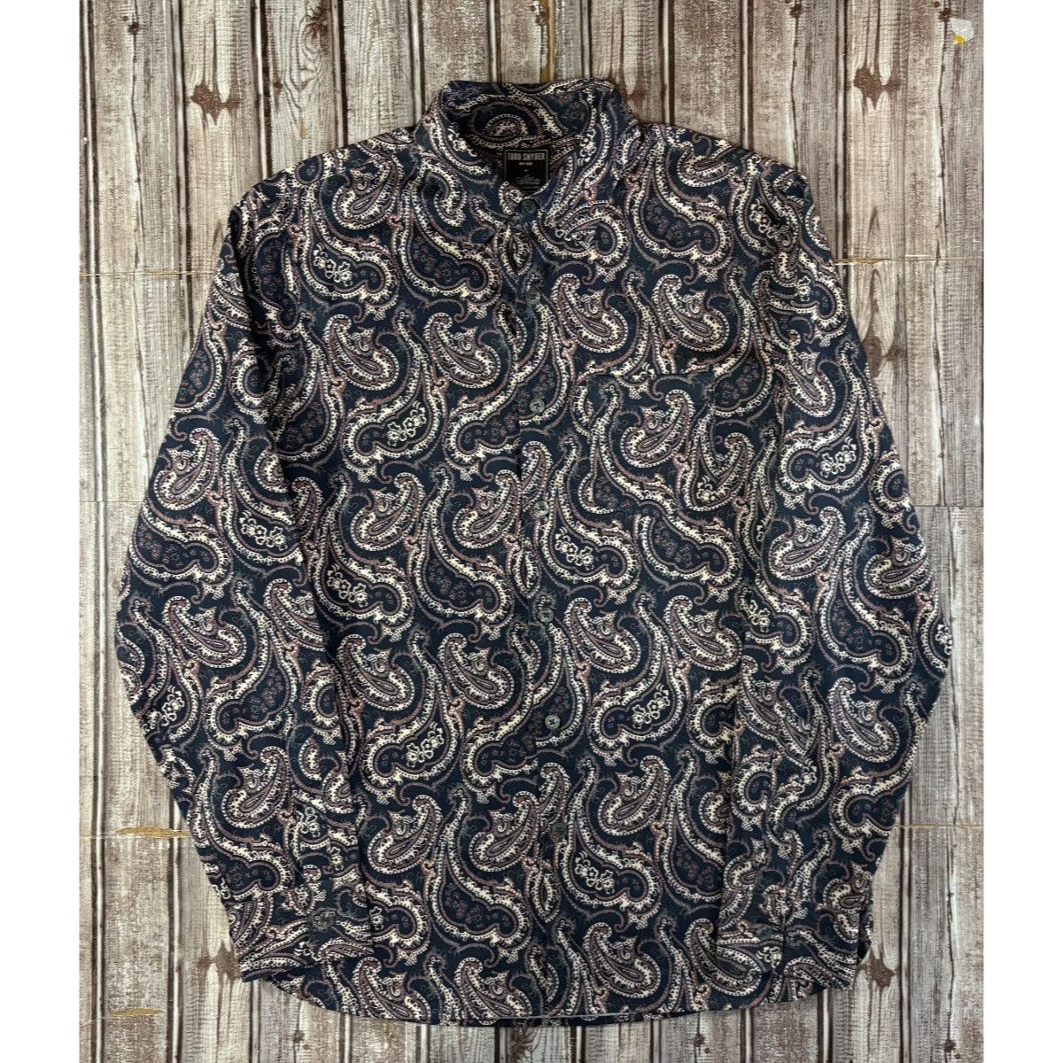 TODD SNYDER X ALBINI Finest Italian Fabric Shirt size M pail