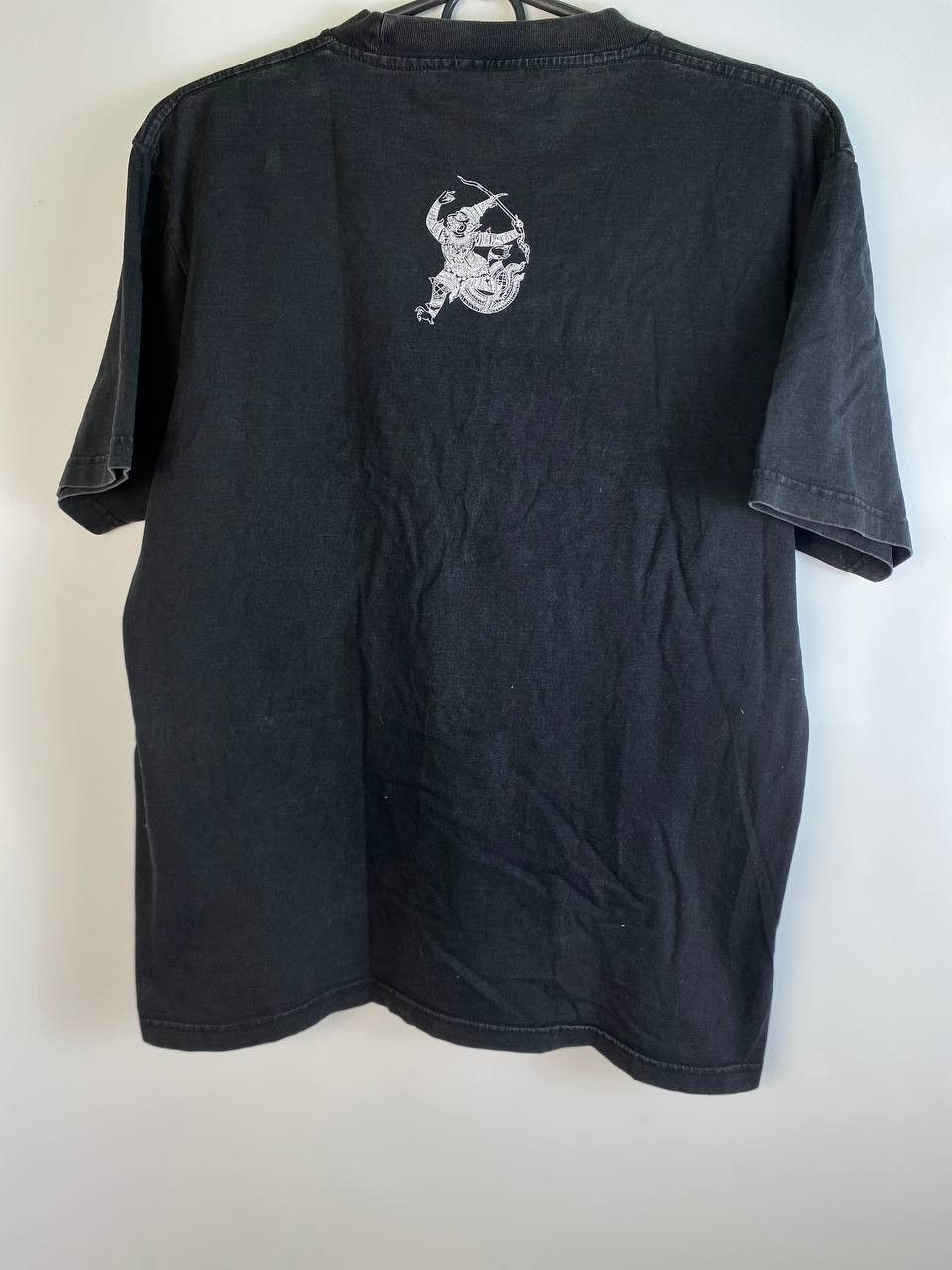 Vintage Mens Thailand Textured Graphic T-Shirt Hanumarn Bhag Darb Size US L / EU 52-54 / 3 - 2 Thumbnail