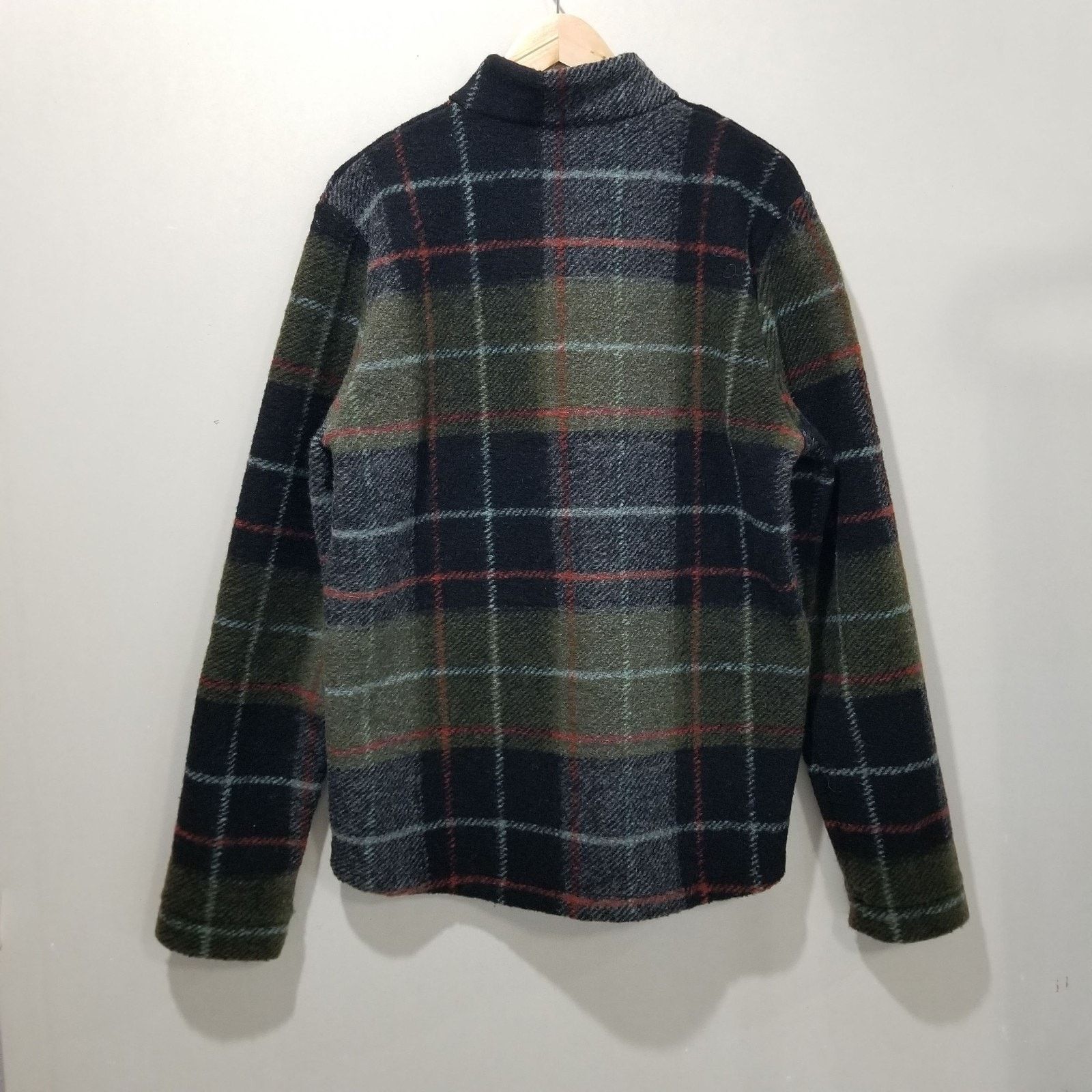 Maloja Maloja Jacket MarmoM Mens Large Green Black Plaid Wool Zip Size US L / EU 52-54 / 3 - 3 Thumbnail