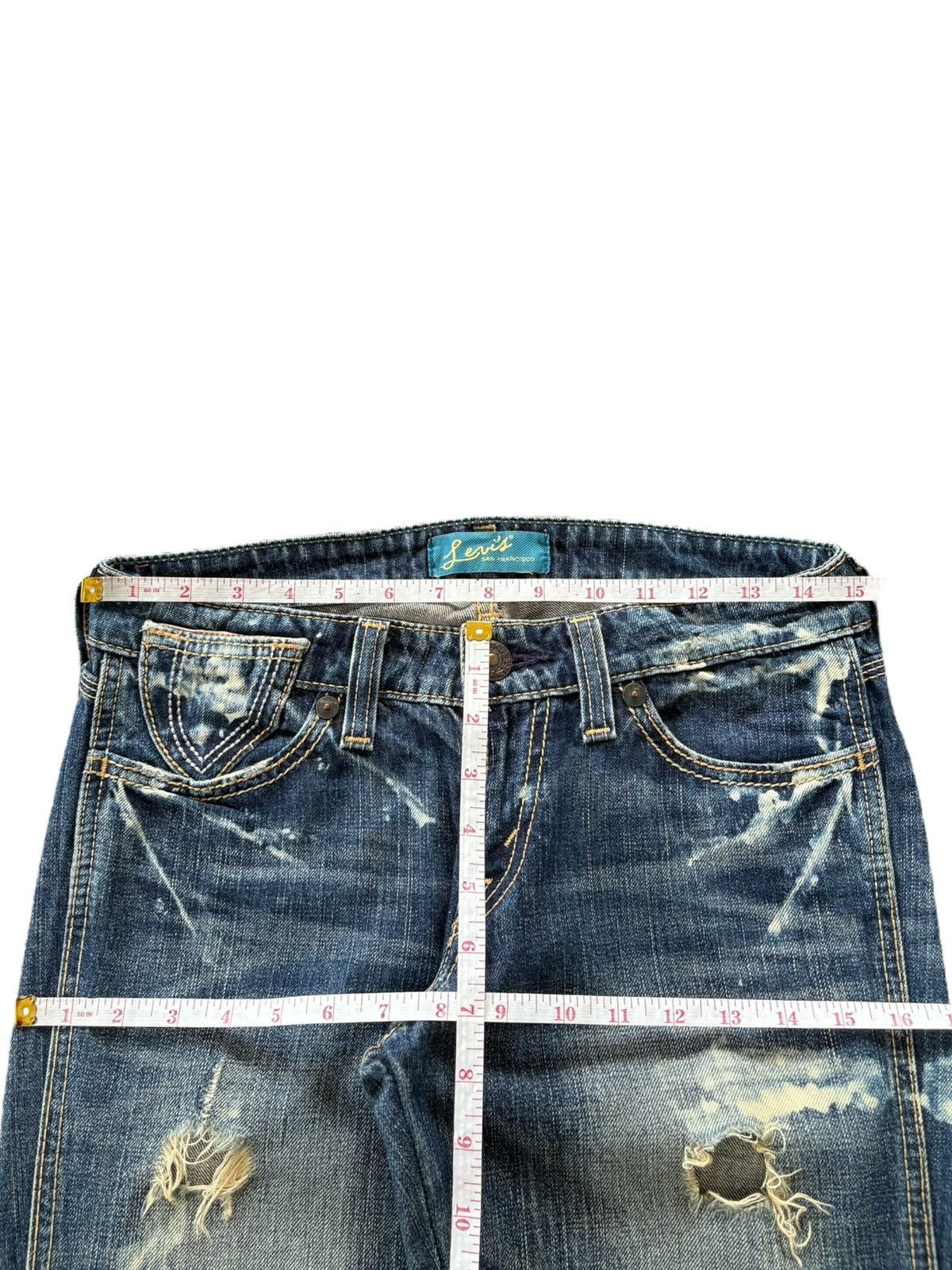 Levi's Vintage Levis Faded Wash Paint Splattered Distress Jeans Size 30" / US 8 / IT 44 - 6 Thumbnail