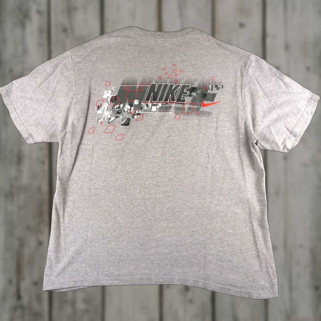Nike VINTAGE Y2K Nike Gray Graphic T-Shirt Men's XL Sports Swimming Size US XL / EU 56 / 4 - 1 Thumbnail