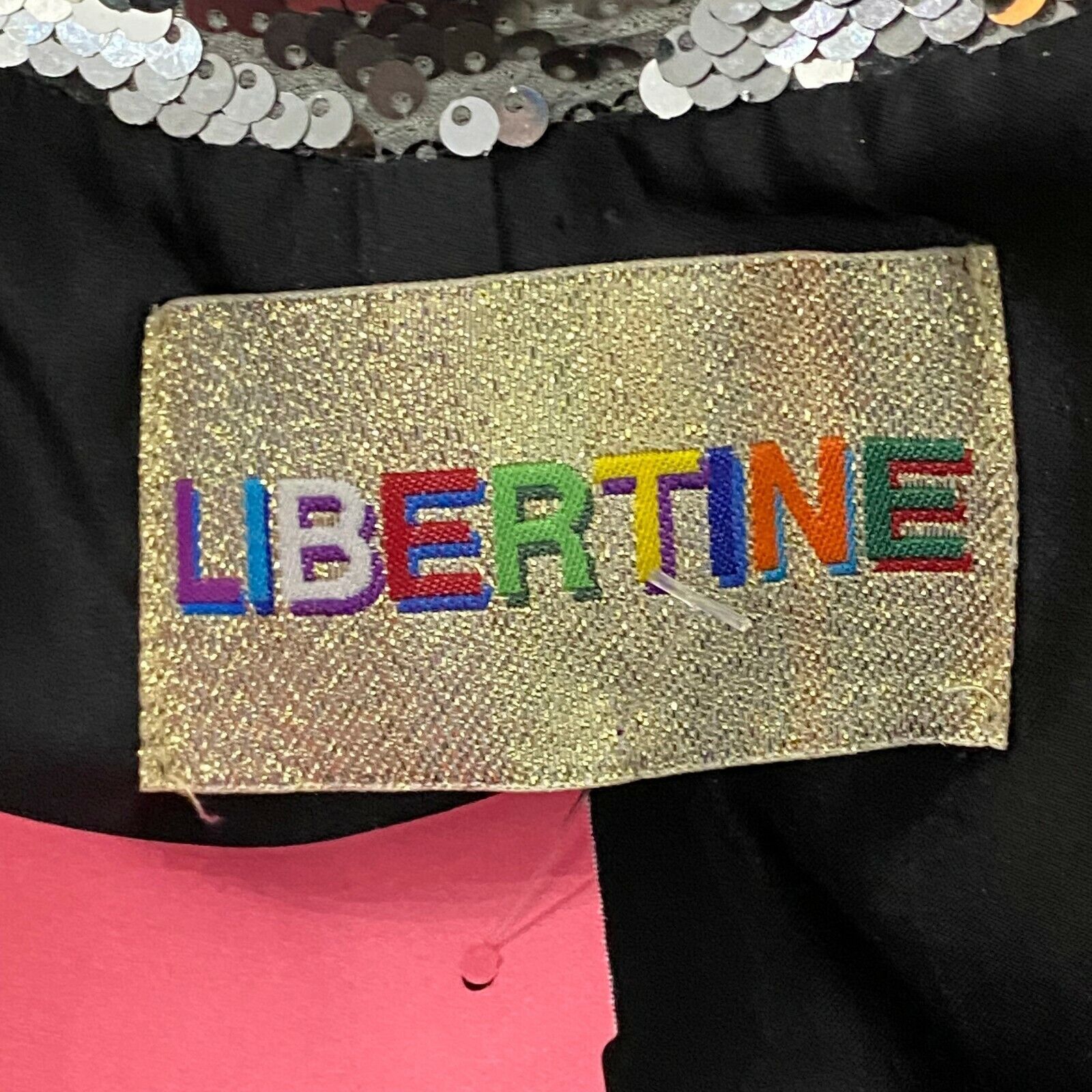 Libertine $3,850 SIGNED Silver Sequin 3/4 Sleeve Blazer Jacket Size M / US 6-8 / IT 42-44 - 2 Thumbnail