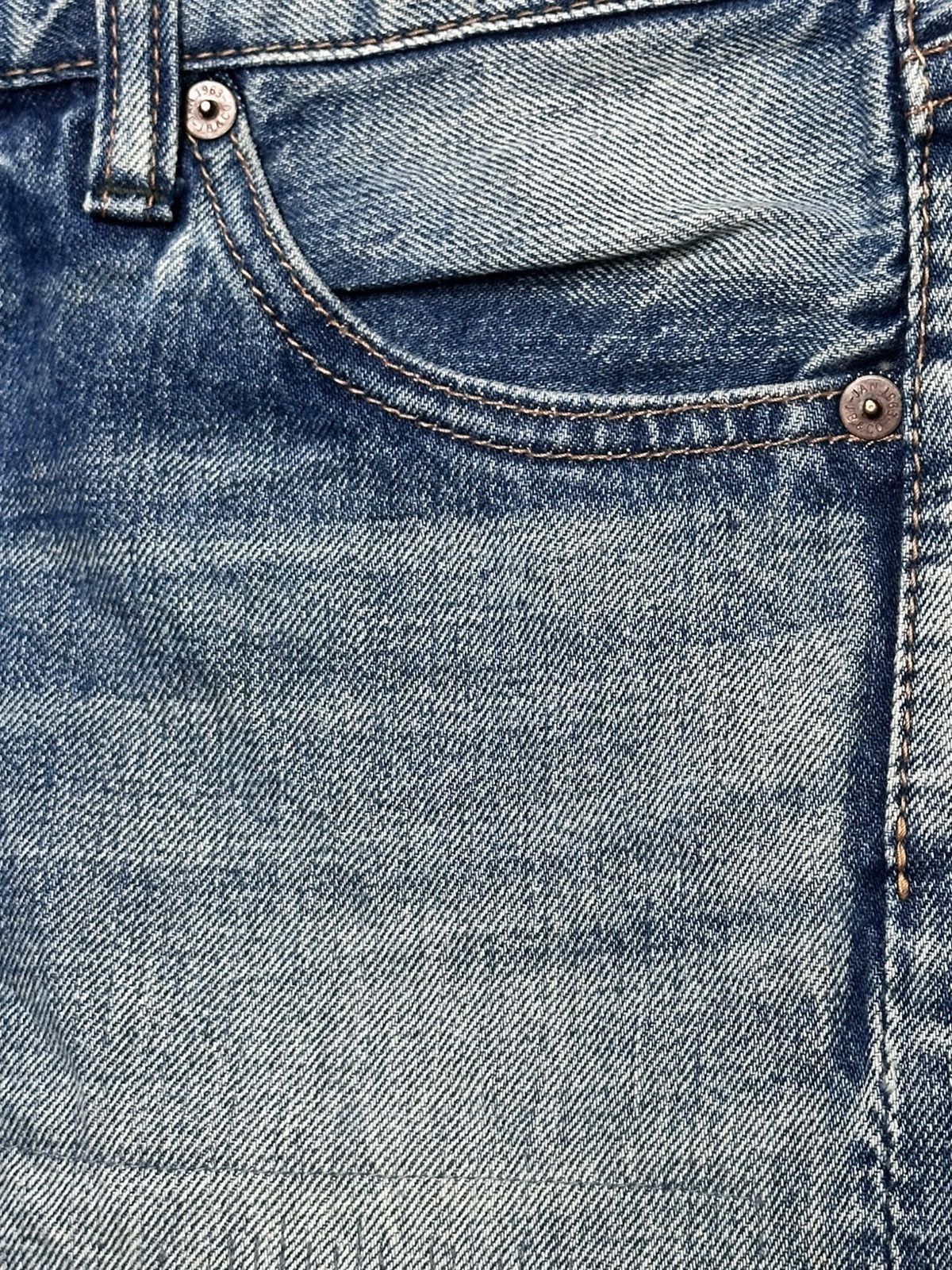 Johnbull Johnbull Selvage Distressed Japan Denim Slimfit Faded Wash Size US 32 / EU 48 - 6 Thumbnail