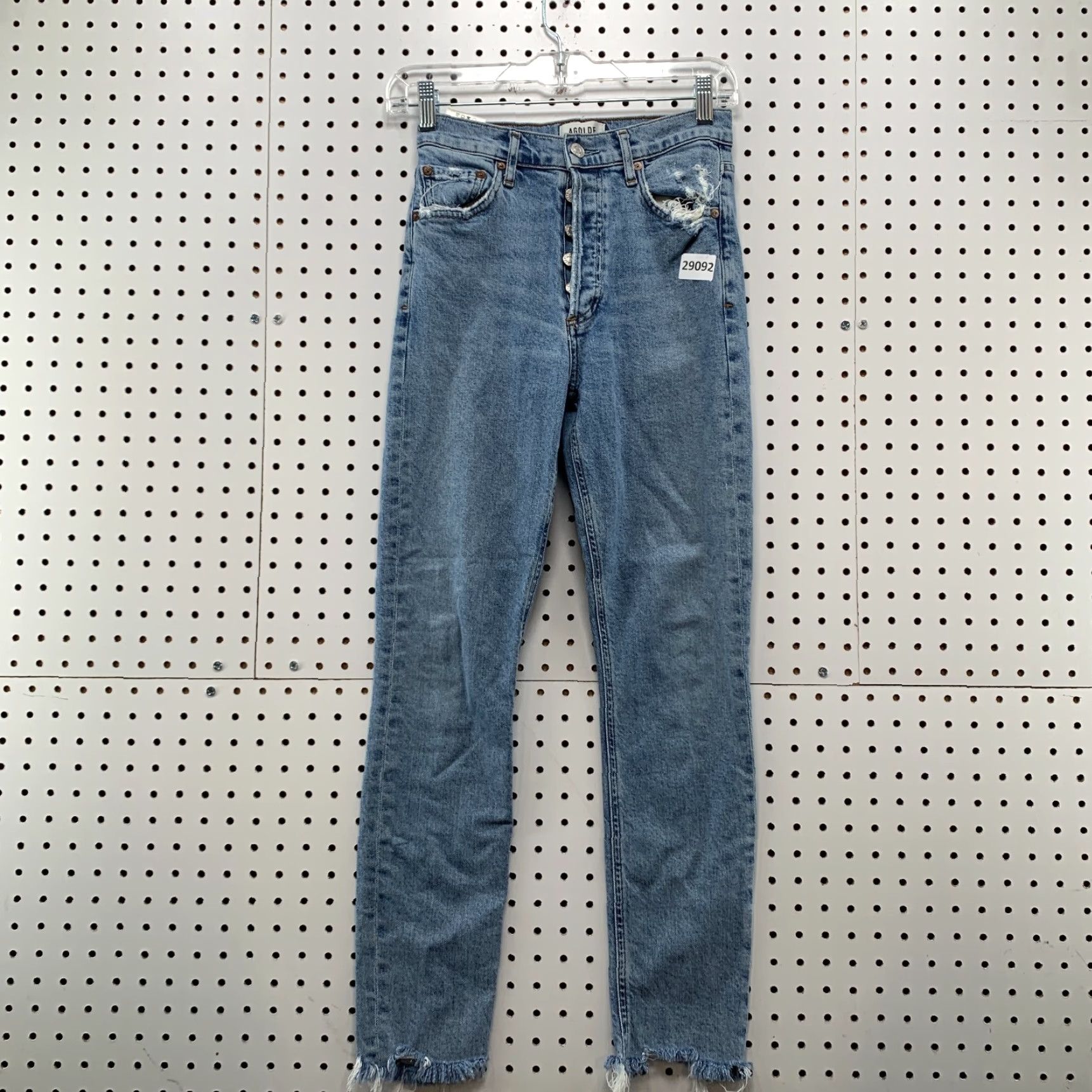 Agolde VINTAGE Agolde Los Angeles Denim Sknny Jeans Womens Size 24 Fits 24x26 Distressed Size 42" / US 20 - 2 Thumbnail