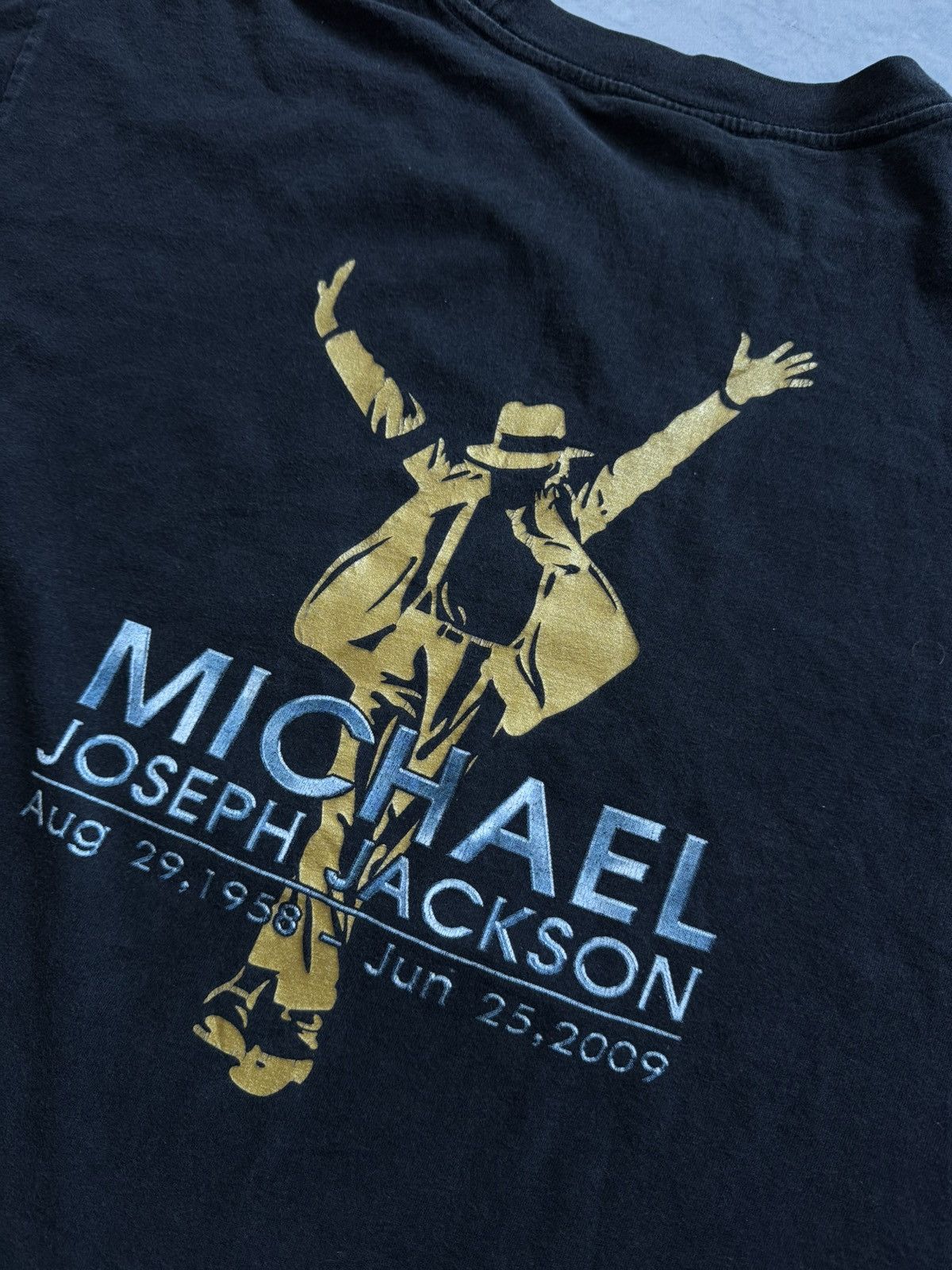 Michael Jackson × Vintage Vintage Michael Jackson retro 2009 tee Tour big logo Size US XL / EU 56 / 4 - 9 Thumbnail