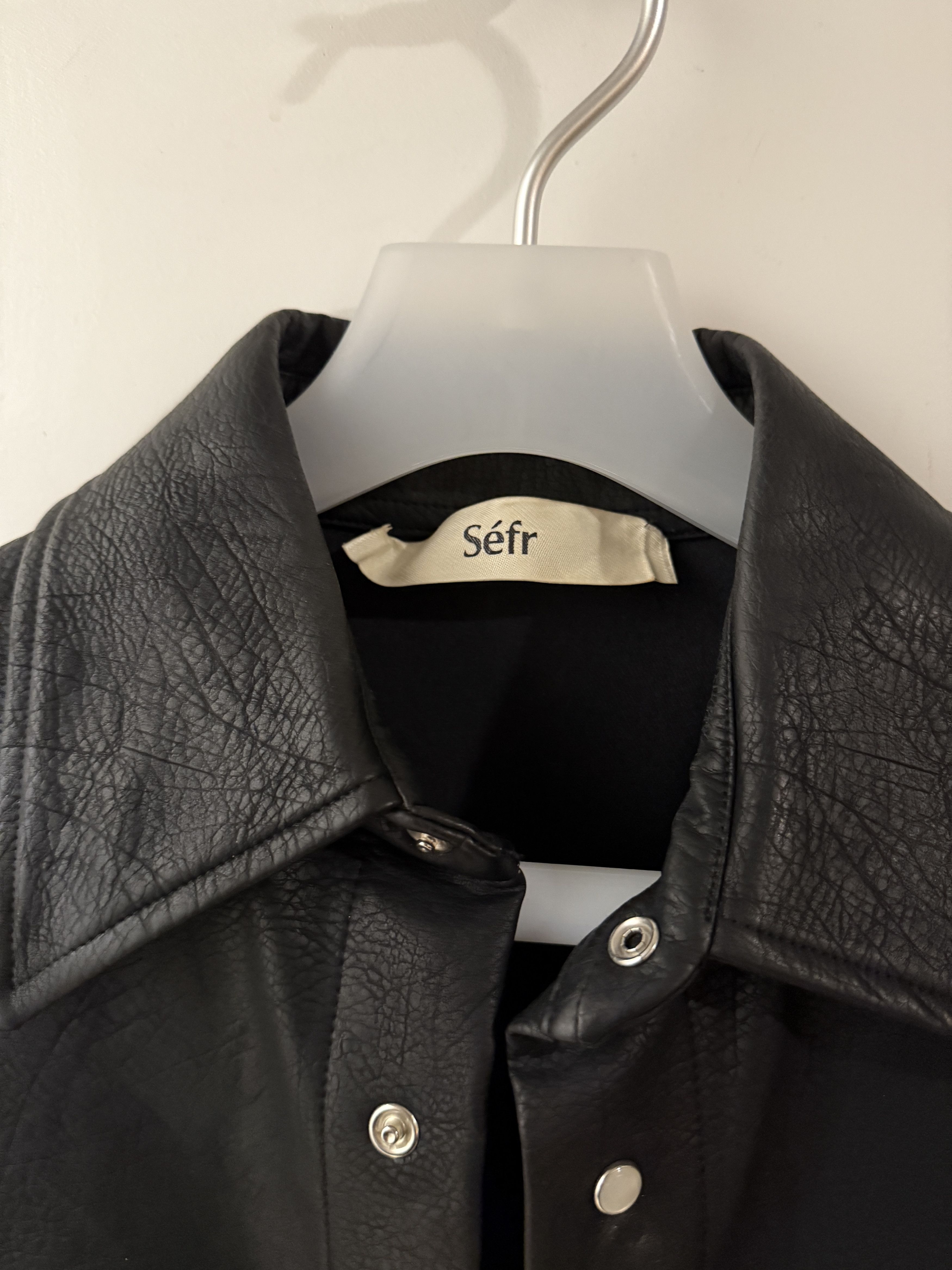 Sefr Sefr Faux-Leather Overshirt Size US M / EU 48-50 / 2 - 3 Thumbnail
