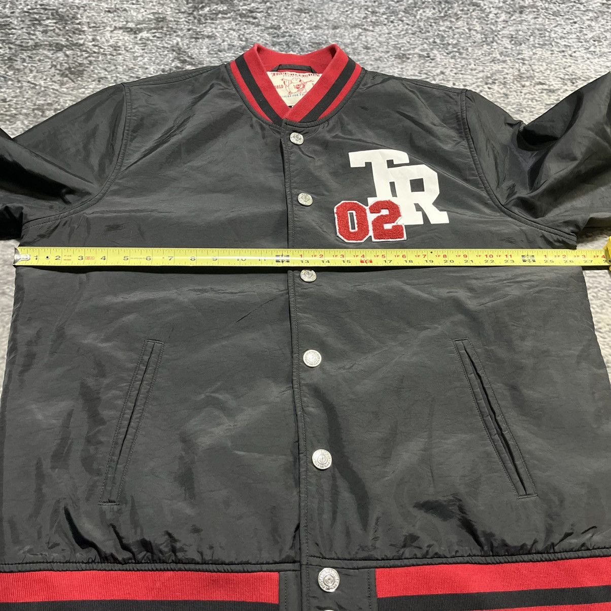 True Religion True Religion 02 Button Varsity Bomber Jacket Size 3XL Size US XXL / EU 58 / 5 - 9 Thumbnail