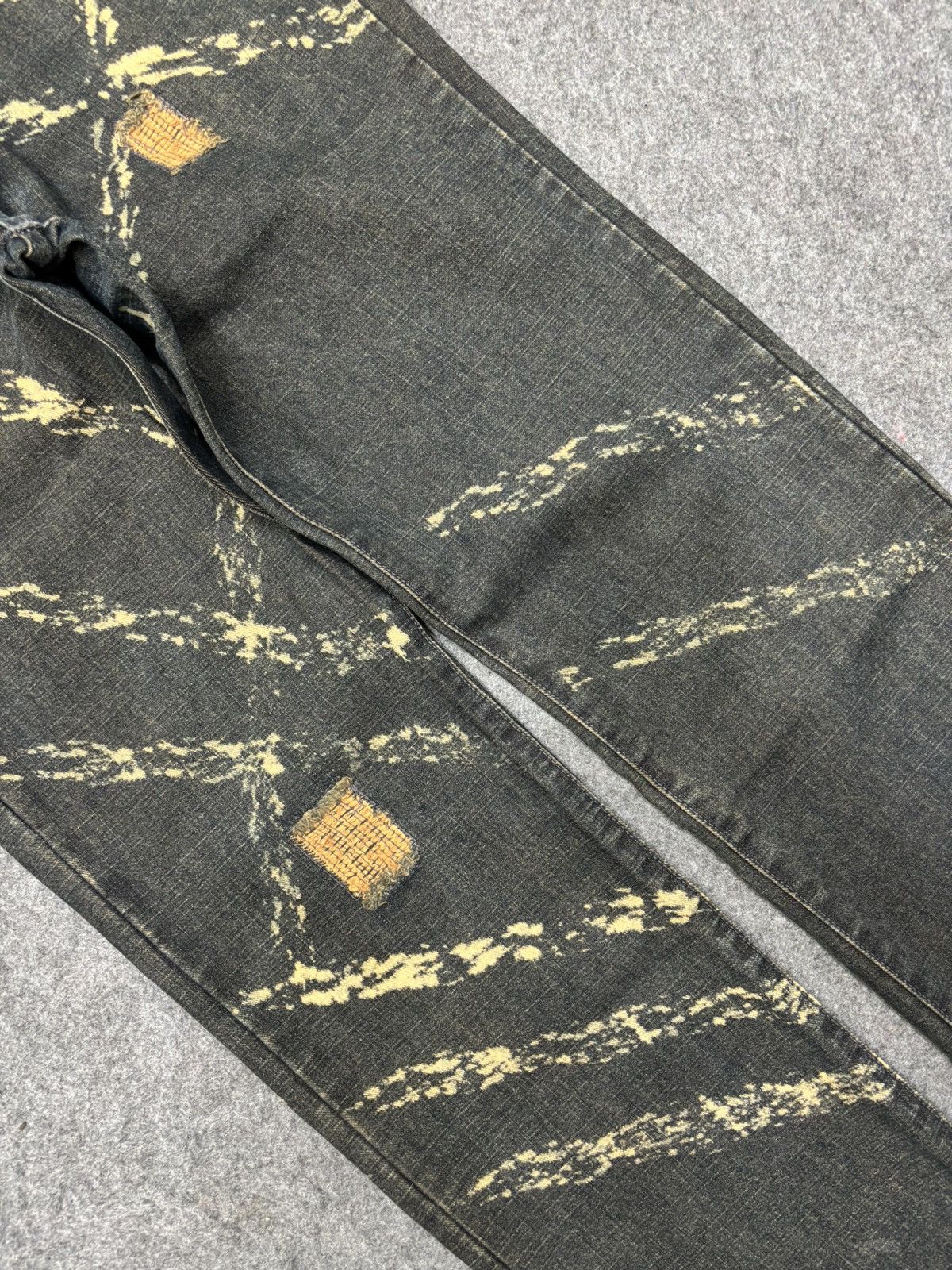 Designer 💥MODERM Samurai Slash MudWash Rusty Distressed Denim F675 Size US 32 / EU 48 - 10 Thumbnail