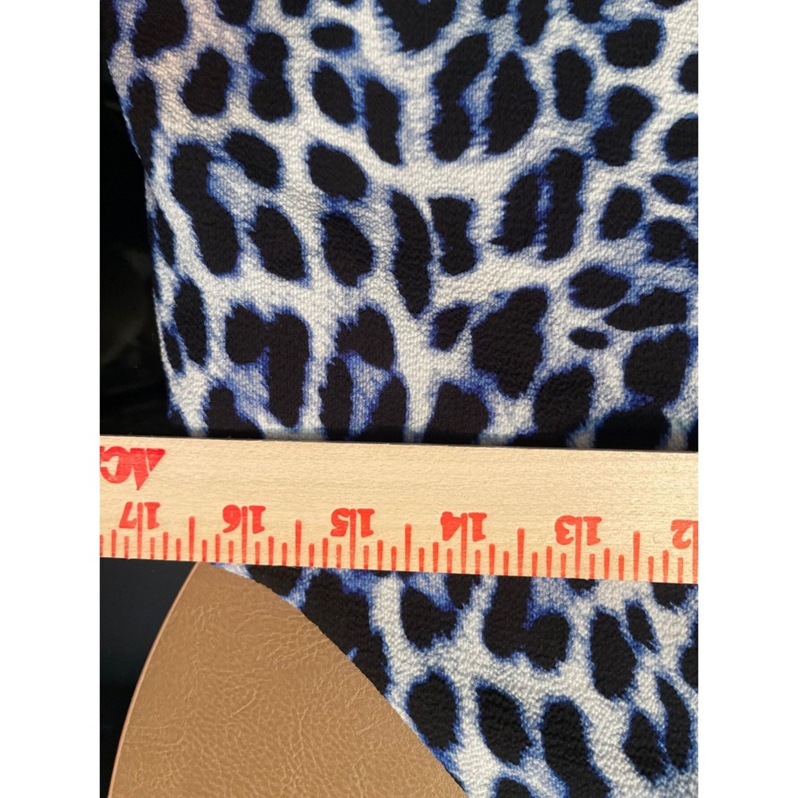 Vince Camuto Vince Camuto Blue Leopard Halter Mini Dress XS Animal Print Size XS / US 0-2 / IT 36-38 - 5 Thumbnail