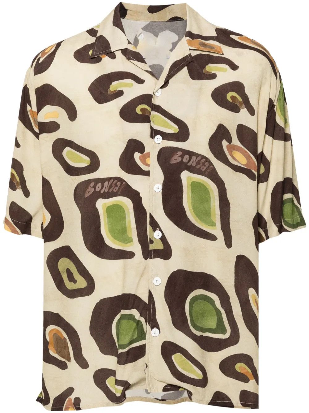 Other Print Short Sleeve Shirt – Casual Graphic Button-Up Size US XL / EU 56 / 4 - 1 Thumbnail