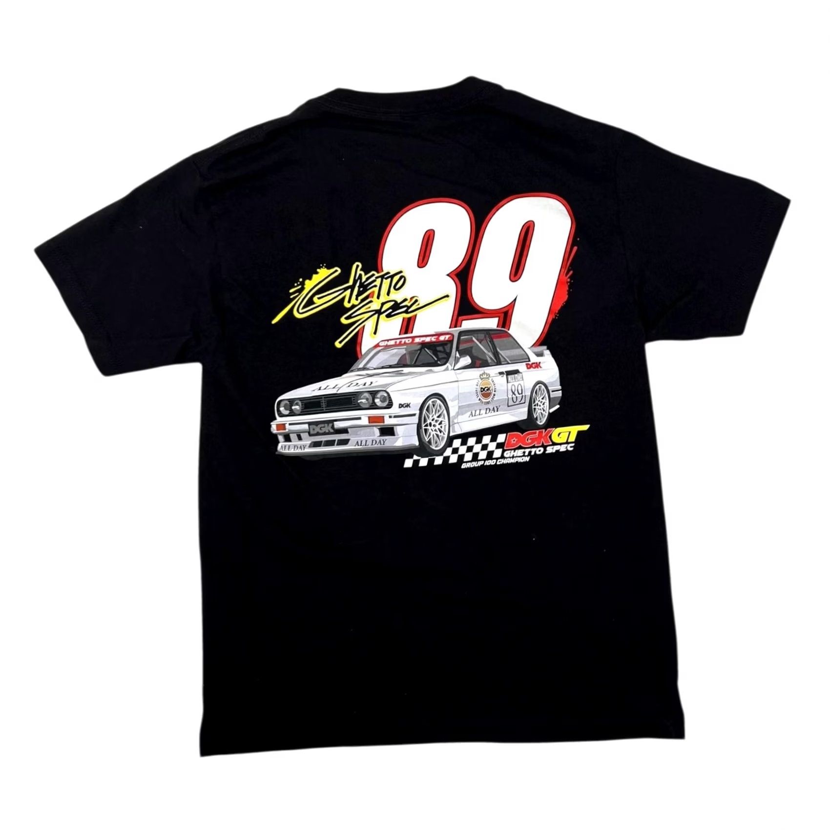 DGK DGK Ghetto Spec 89 T-Shirt Mens M Black Race Car Graphic Front Back 89 DGK GT Ghetto Spec Size US M / EU 48-50 / 2 - 2 Thumbnail