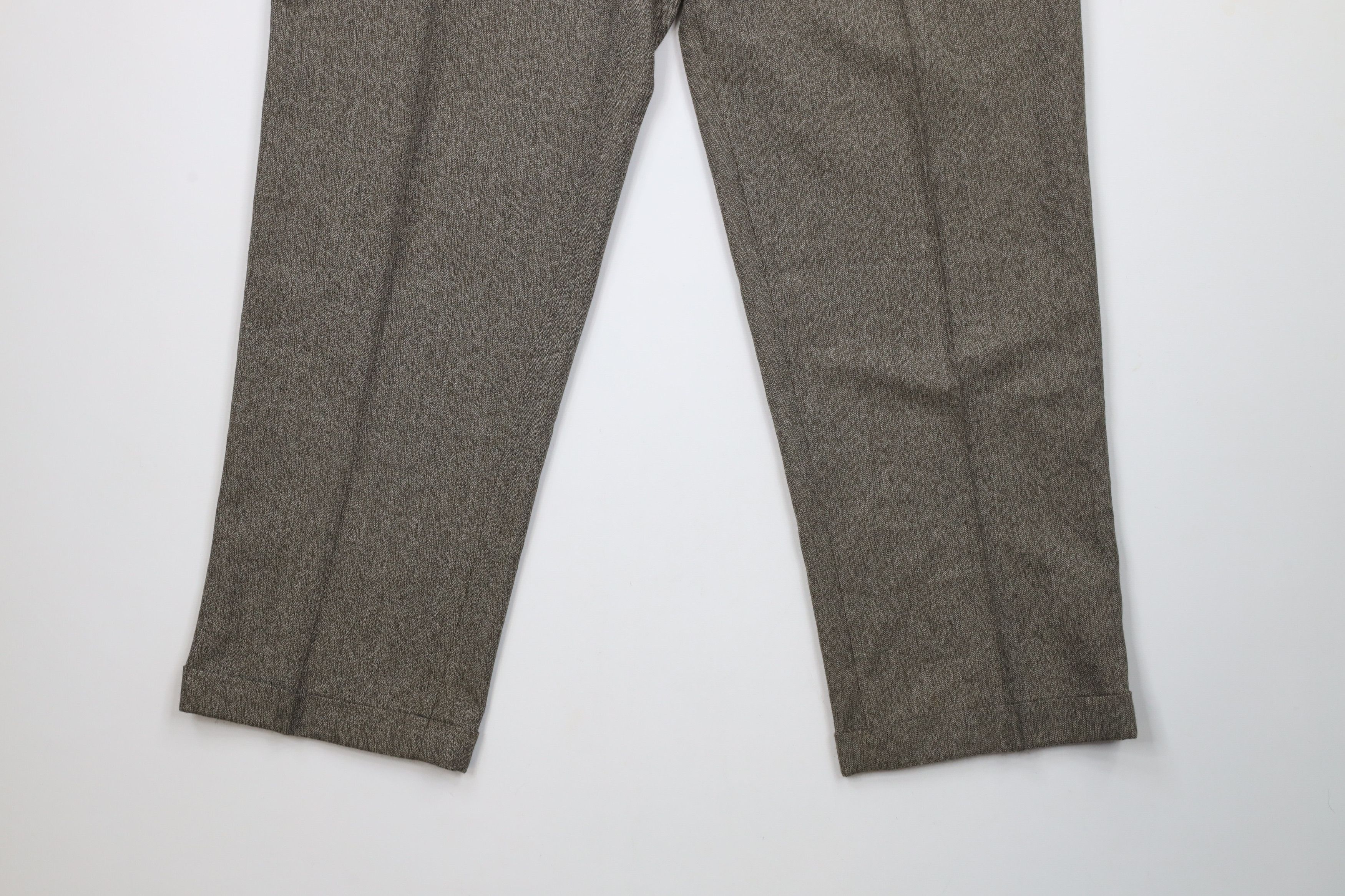 Vintage Vintage 90s Streetwear Fleck Pleated Wide Leg Chino Pants Size US 34 / EU 50 - 4 Thumbnail