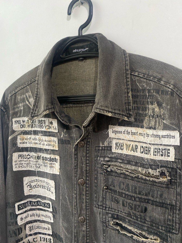 In The Attic × Japanese Brand In the attic men's shirt punk Size US M / EU 48-50 / 2 - 2 Thumbnail