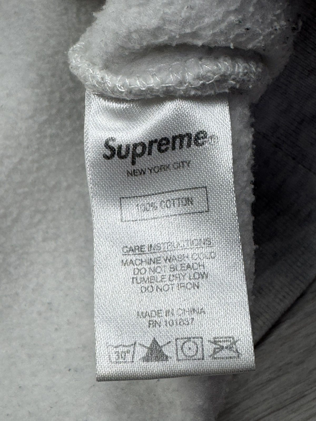 Supreme Supreme Ash Grey Tricolor Hoodie Size US M / EU 48-50 / 2 - 7 Thumbnail