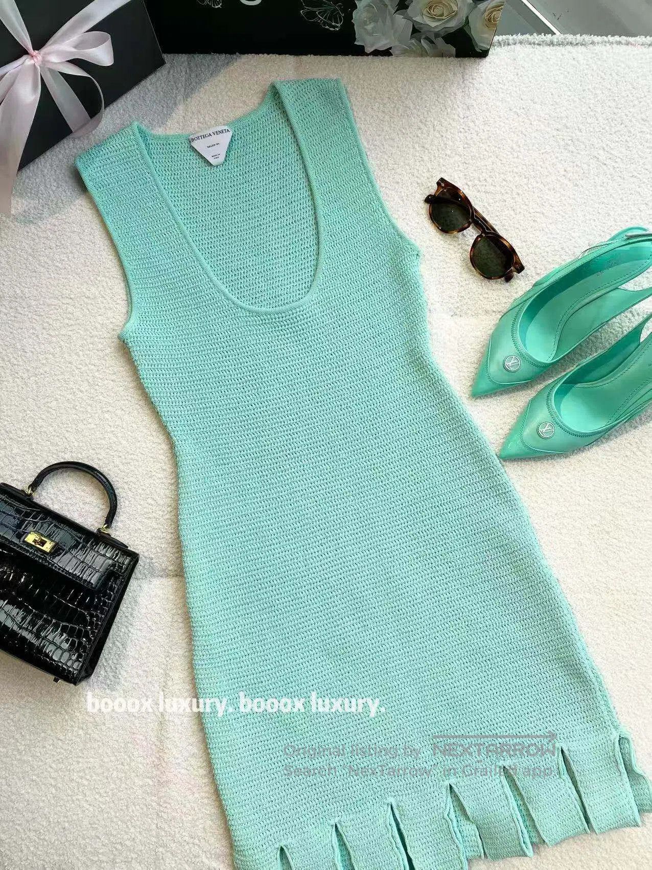 Bottega Veneta Bottega Veneta Mint green dress| Size S / US 4 / IT 40 - 3 Thumbnail