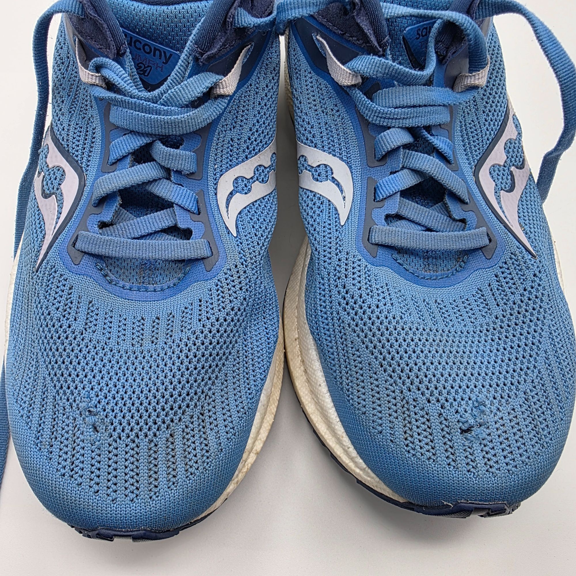 Saucony Saucony Triumph 21 Womens Size 8 Wide Blue Athletic Shoes Ru Size US 8 / IT 38 - 10 Thumbnail