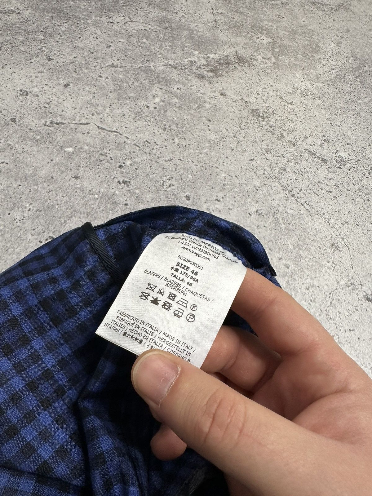 Boggi Boggi Milano Reda 1865 Blue Plaid Light Wool Button Blazer Size US S / EU 44-46 / 1 - 18 Thumbnail