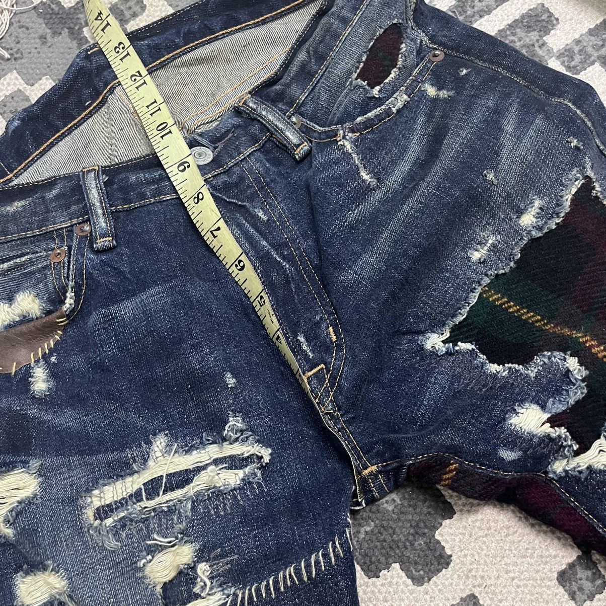 Denim & Supply Ralph Lauren Authentic Denim & Supply by Ralph Lauren Patchwork Jeans Size US 30 / EU 46 - 12 Thumbnail