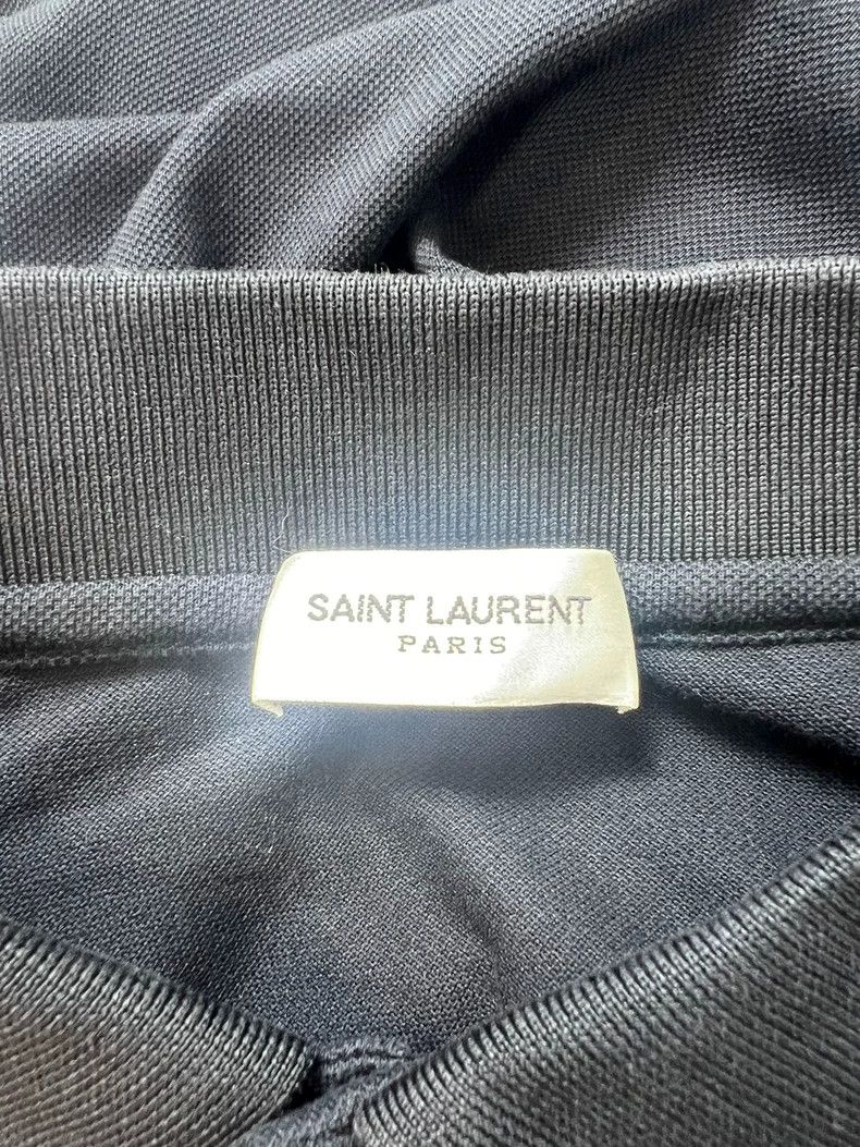 Saint Laurent Paris Saint Laurent Paris Embroidered logo black polo short slee Size US S / EU 44-46 / 1 - 5 Thumbnail