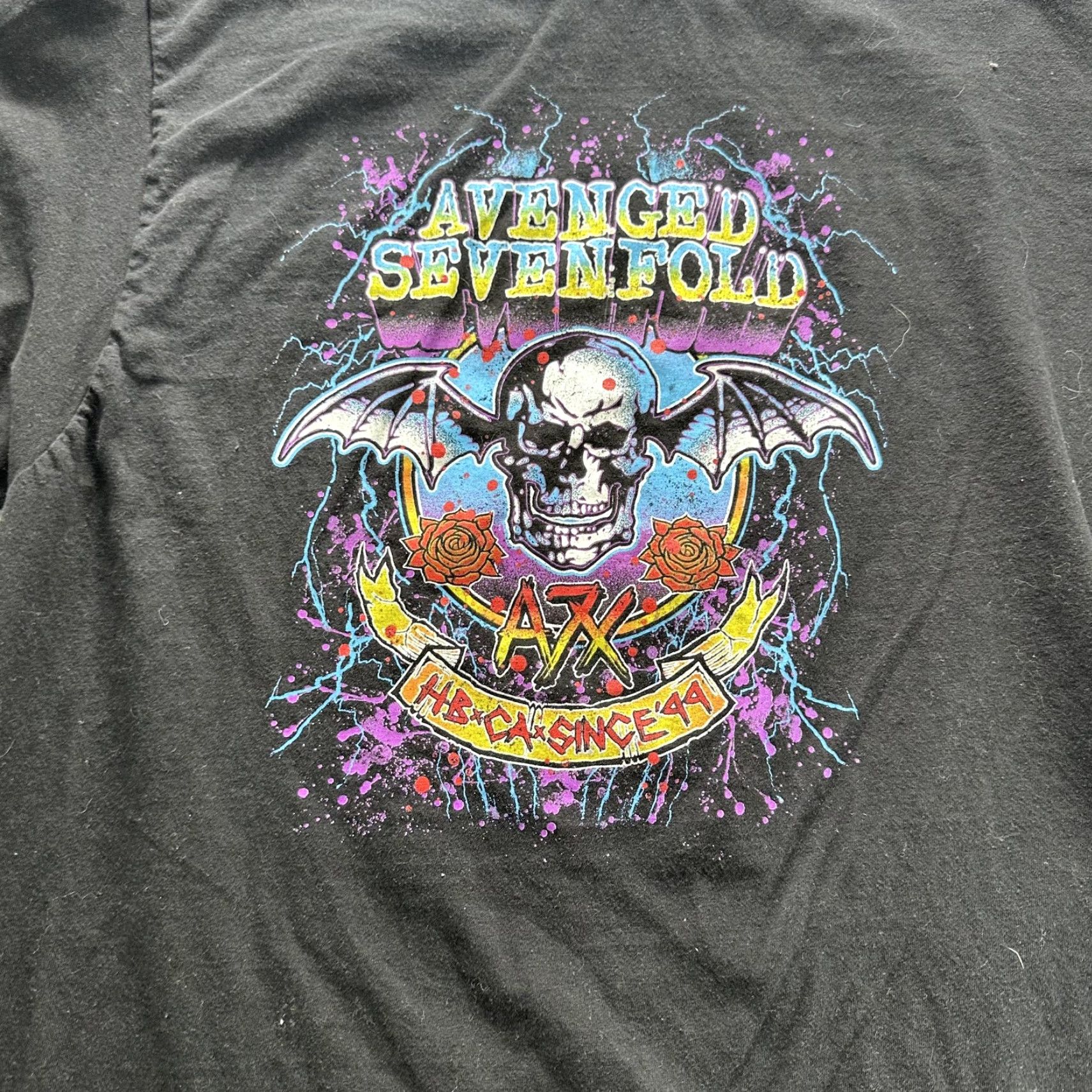 Vintage VINTAGE Avenged Sevenfold Shirt Mens Large Black Tour 2016 Band Tee A7X Rock Size US L / EU 52-54 / 3 - 2 Thumbnail